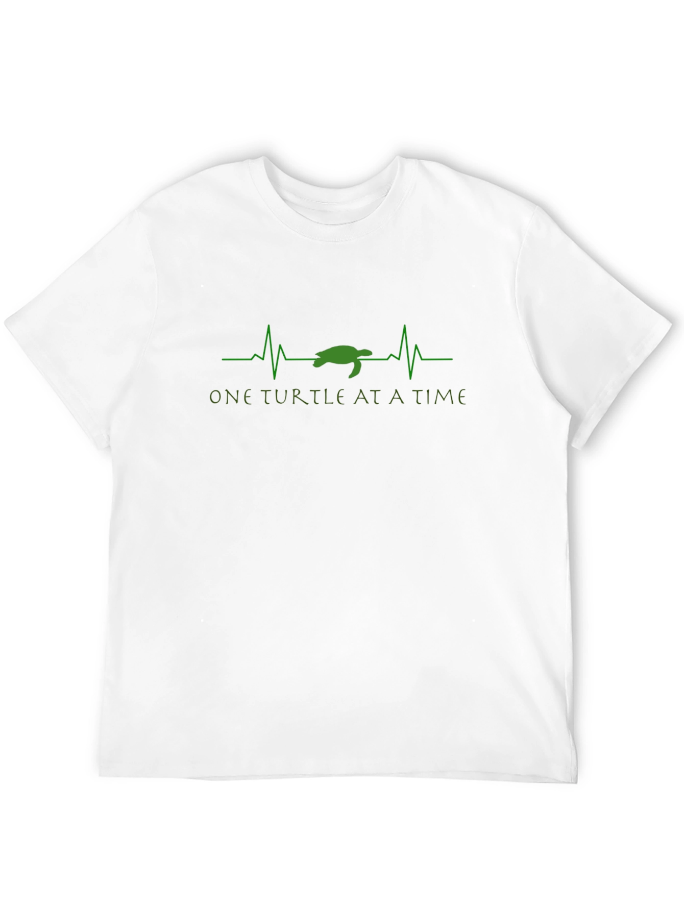One Turtle At A Time Black Graphic Tee