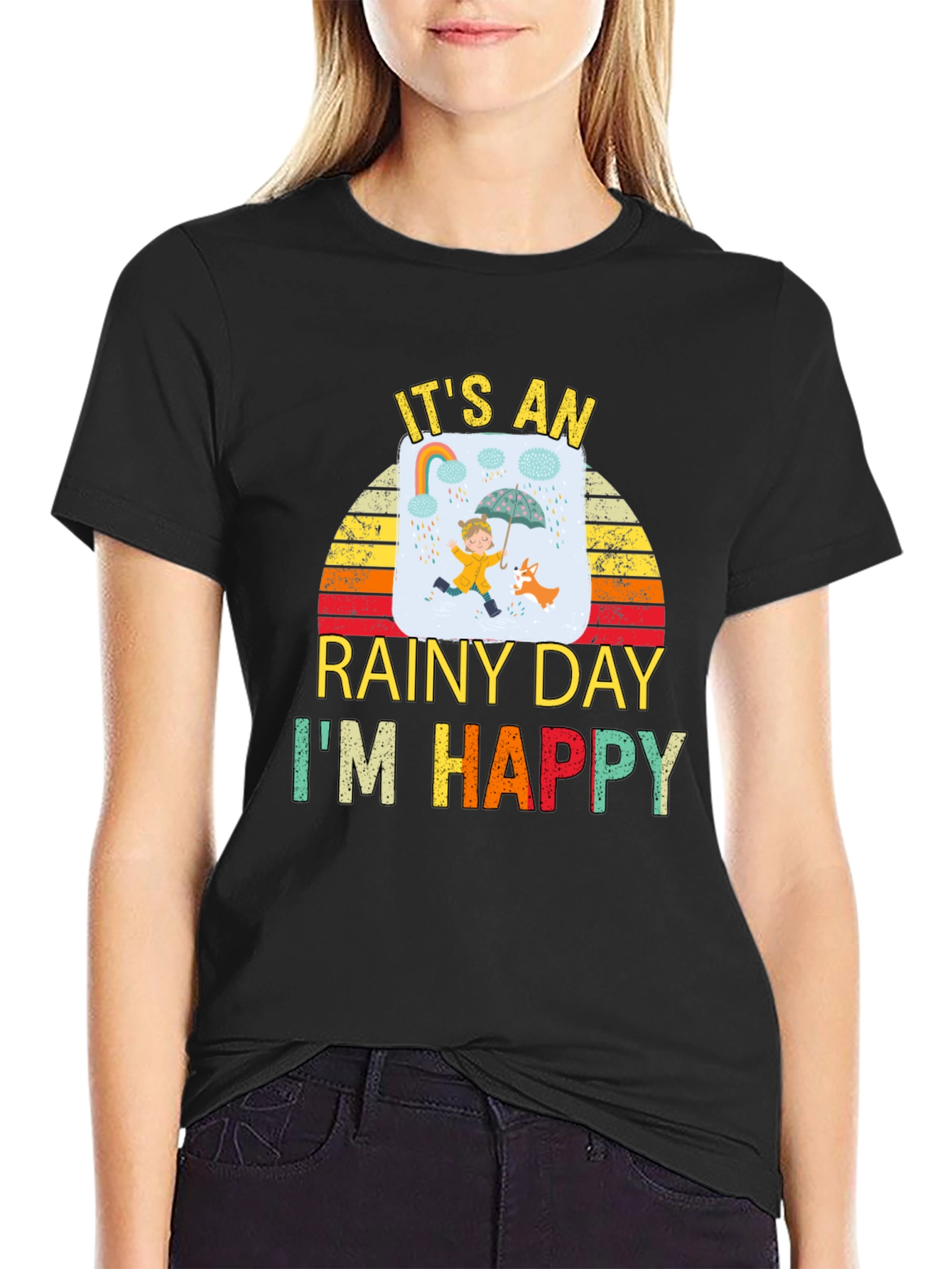 Rainy Day Happiness Graphic Tee - Unisex