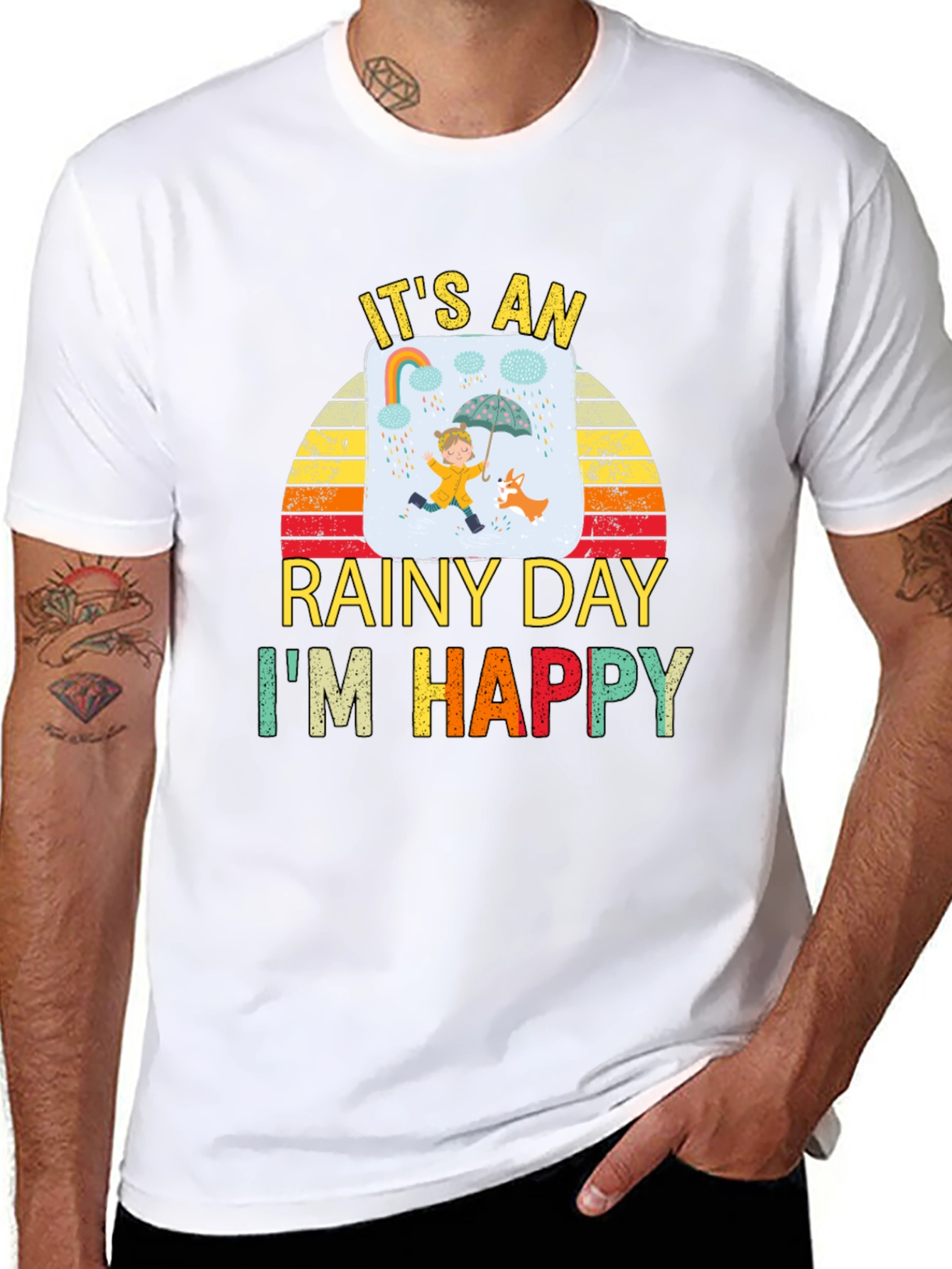 Rainy Day Happiness Graphic Tee - Unisex