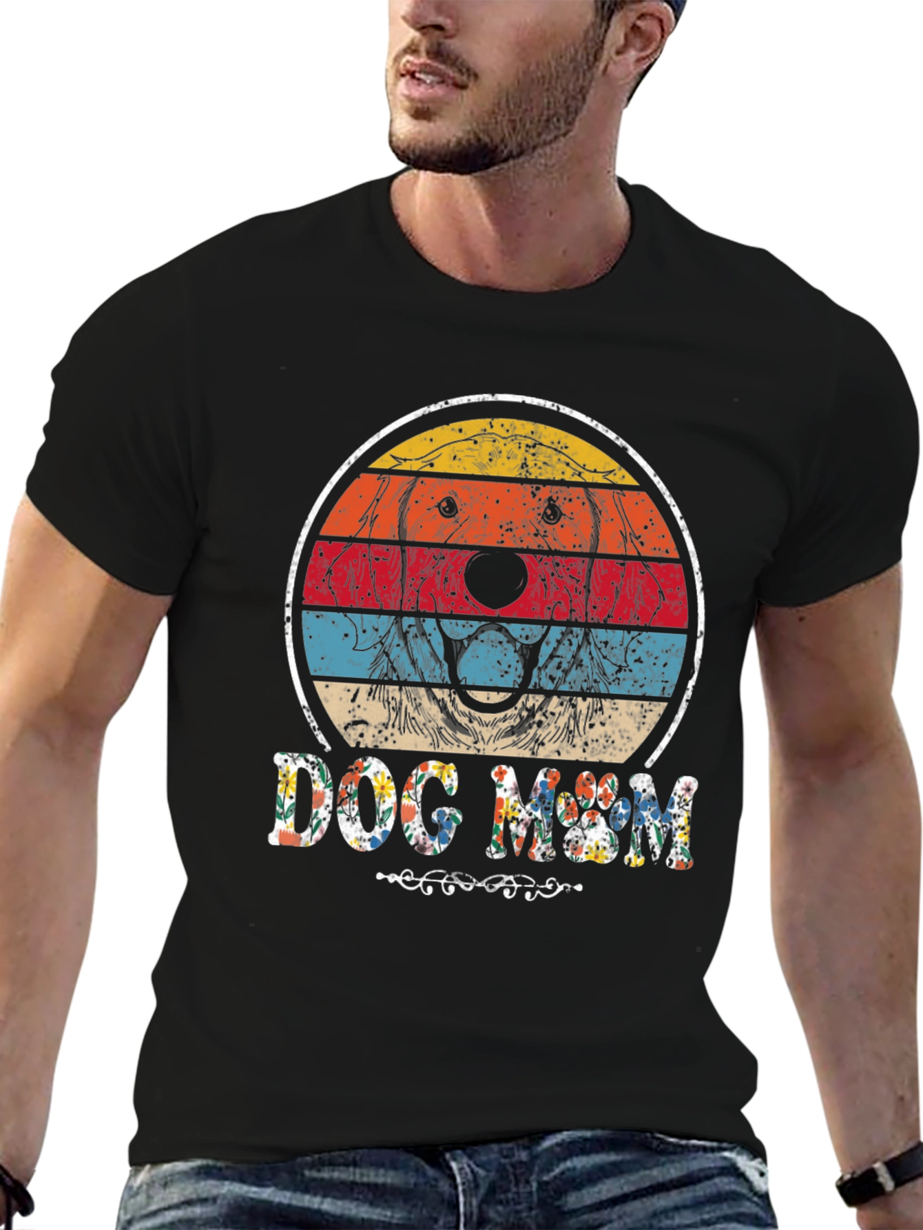 Dog Mom Retro Graphic Tee