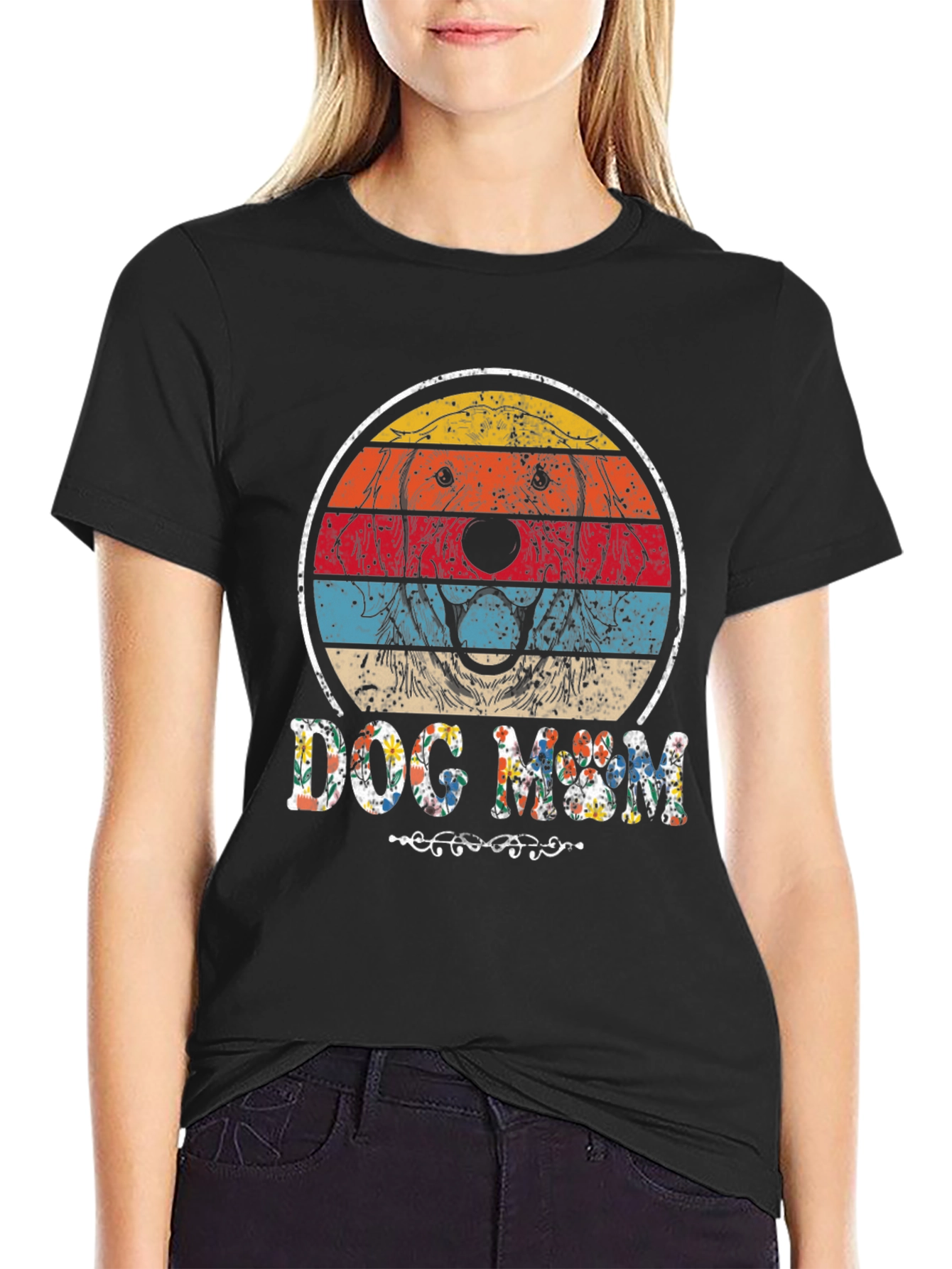 Dog Mom Retro Graphic Tee