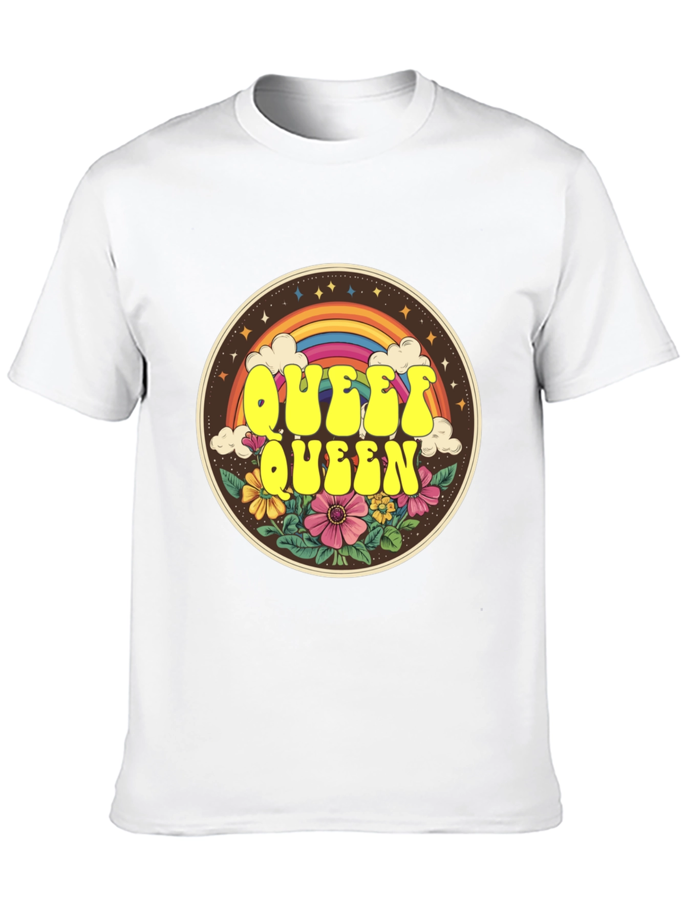 Queer Queen Rainbow Graphic Tee