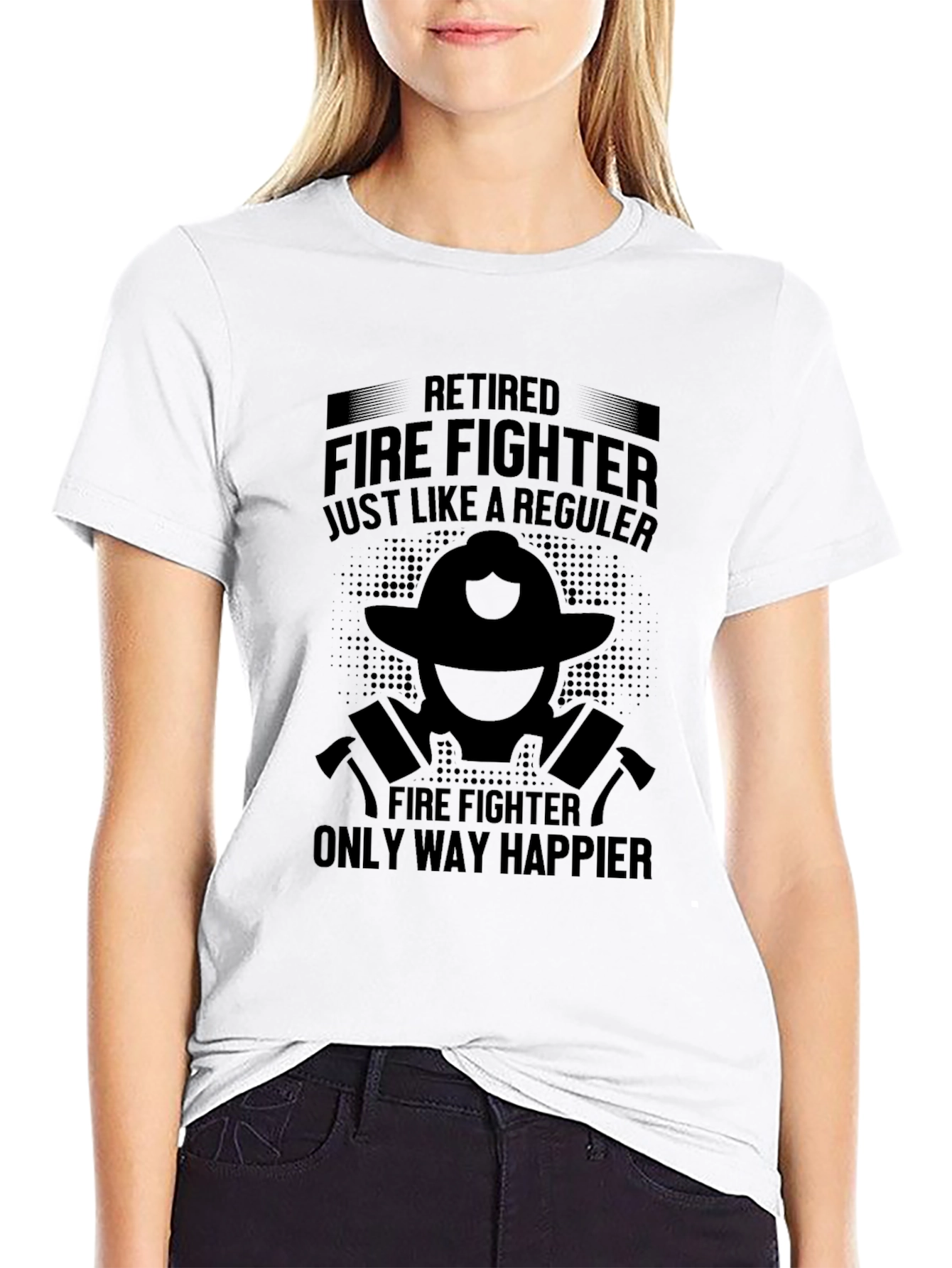 Retired Firefighter Graphic T-Shirt