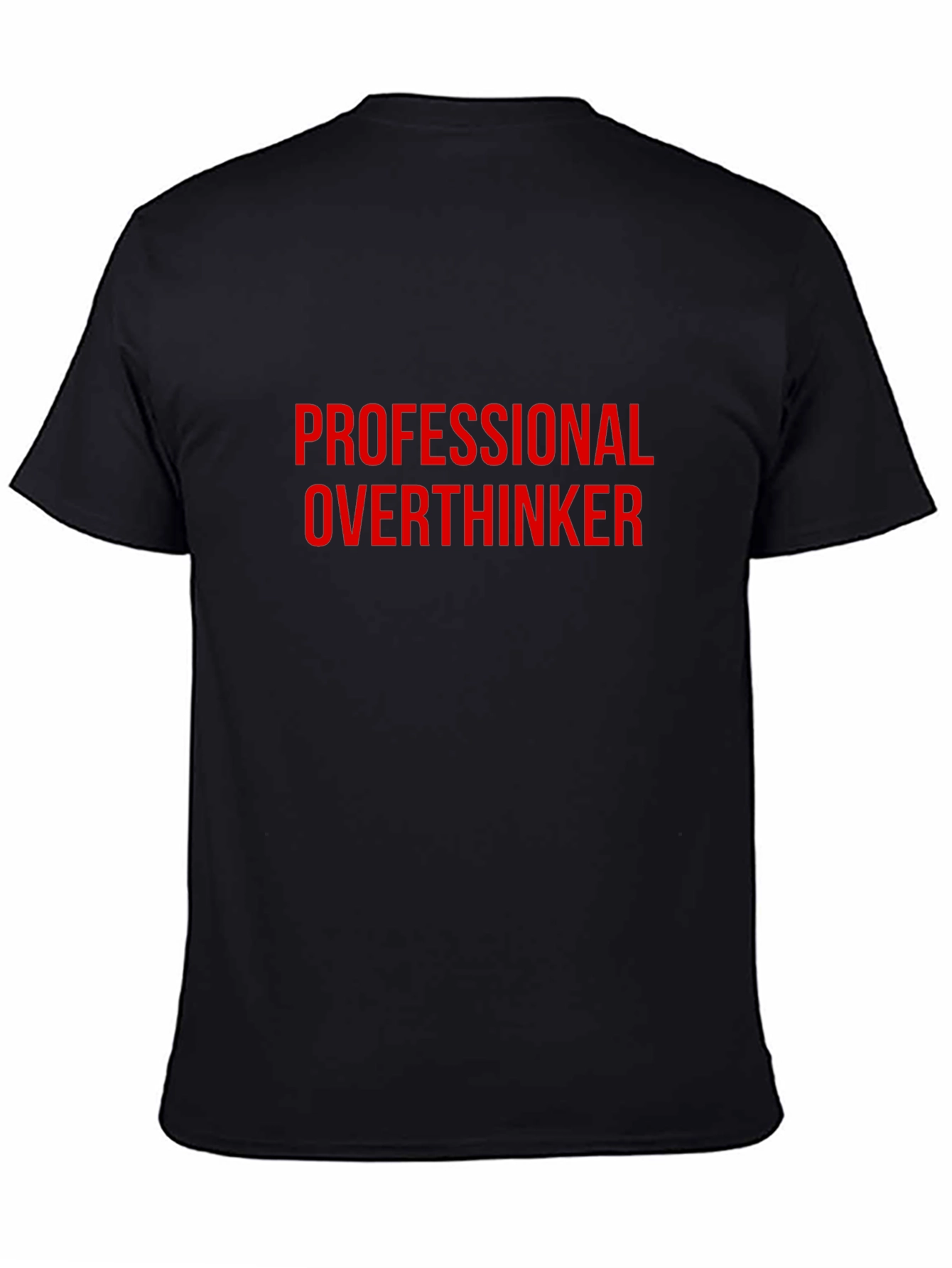 Professional Overthinker Graphic Tee - Black
