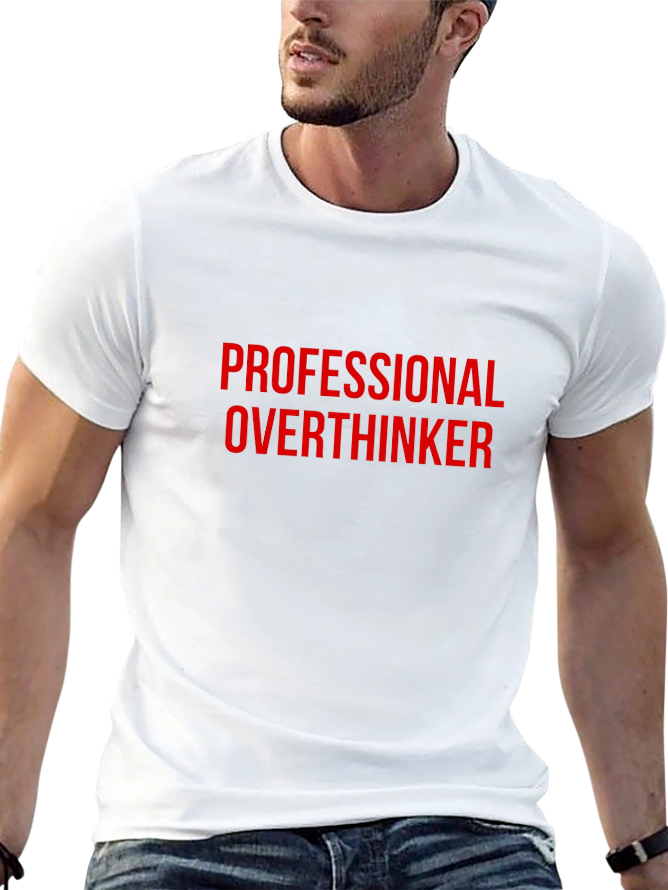 Professional Overthinker Graphic Tee - Black
