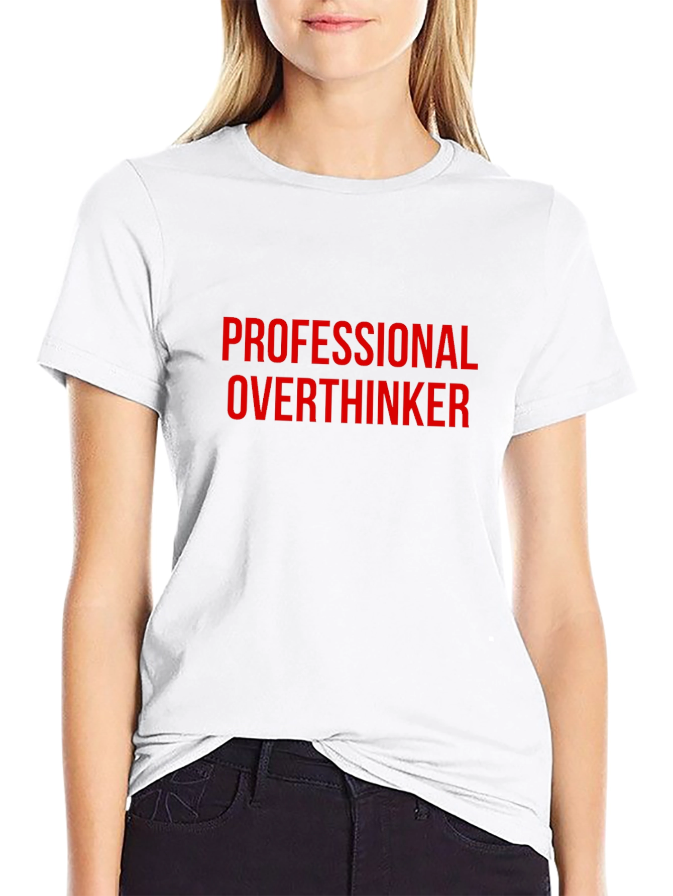 Professional Overthinker Graphic Tee - Black