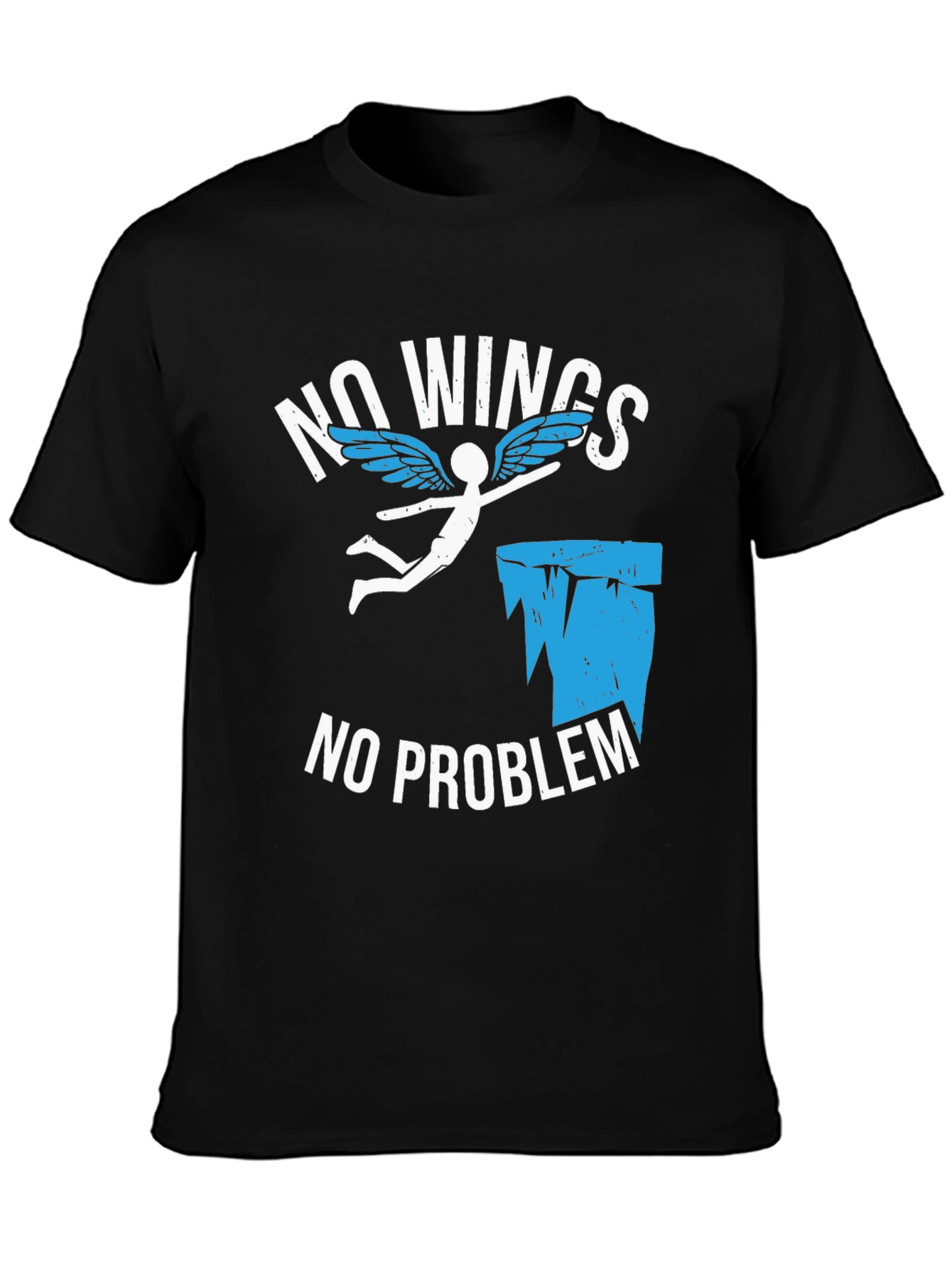 No Wings No Problem Funny Graphic Tee