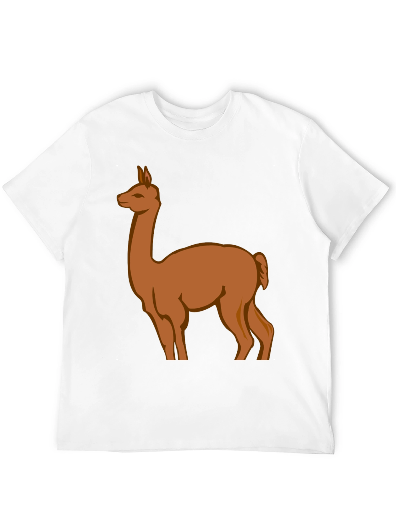 Llama Graphic Tee - Black Cotton Blend