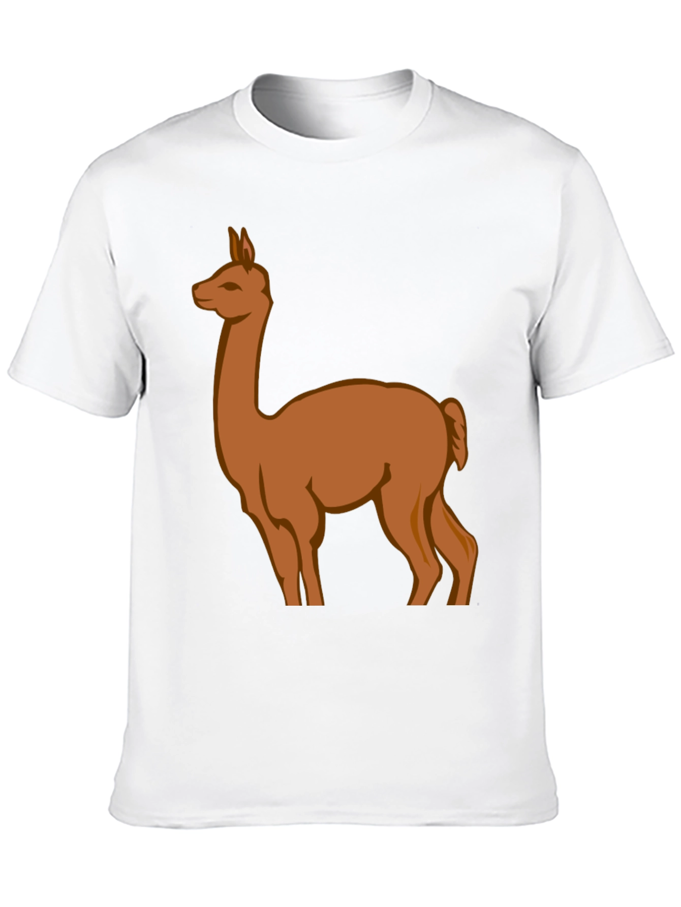Llama Graphic Tee - Black Cotton Blend