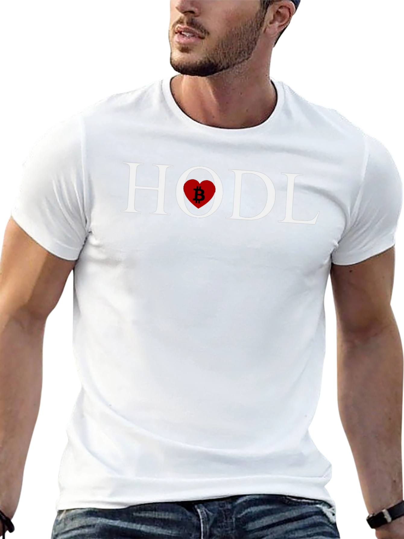 HODL Bitcoin Heart T-Shirt - Crypto Investor Tee