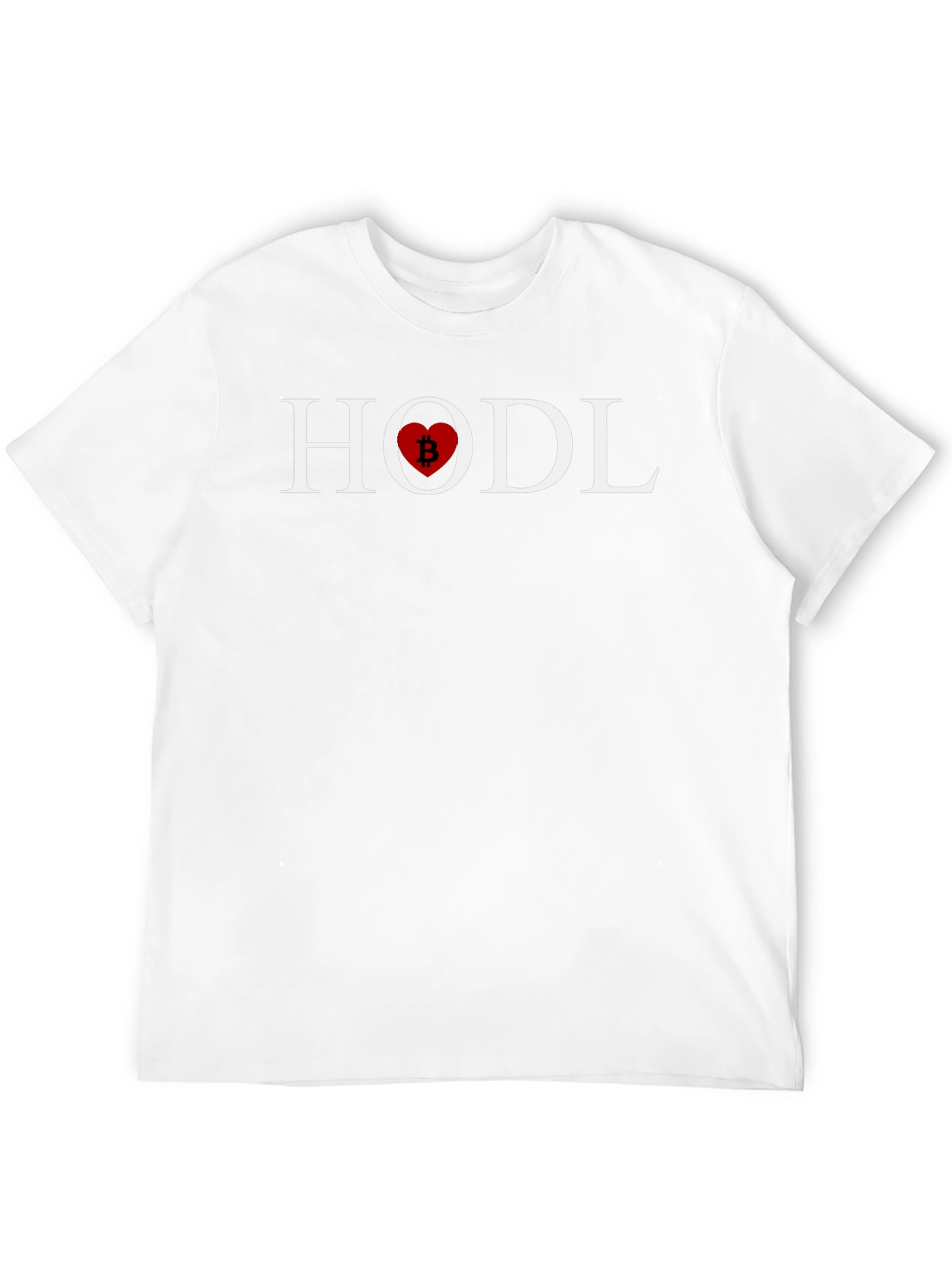 HODL Bitcoin Heart T-Shirt - Crypto Investor Tee