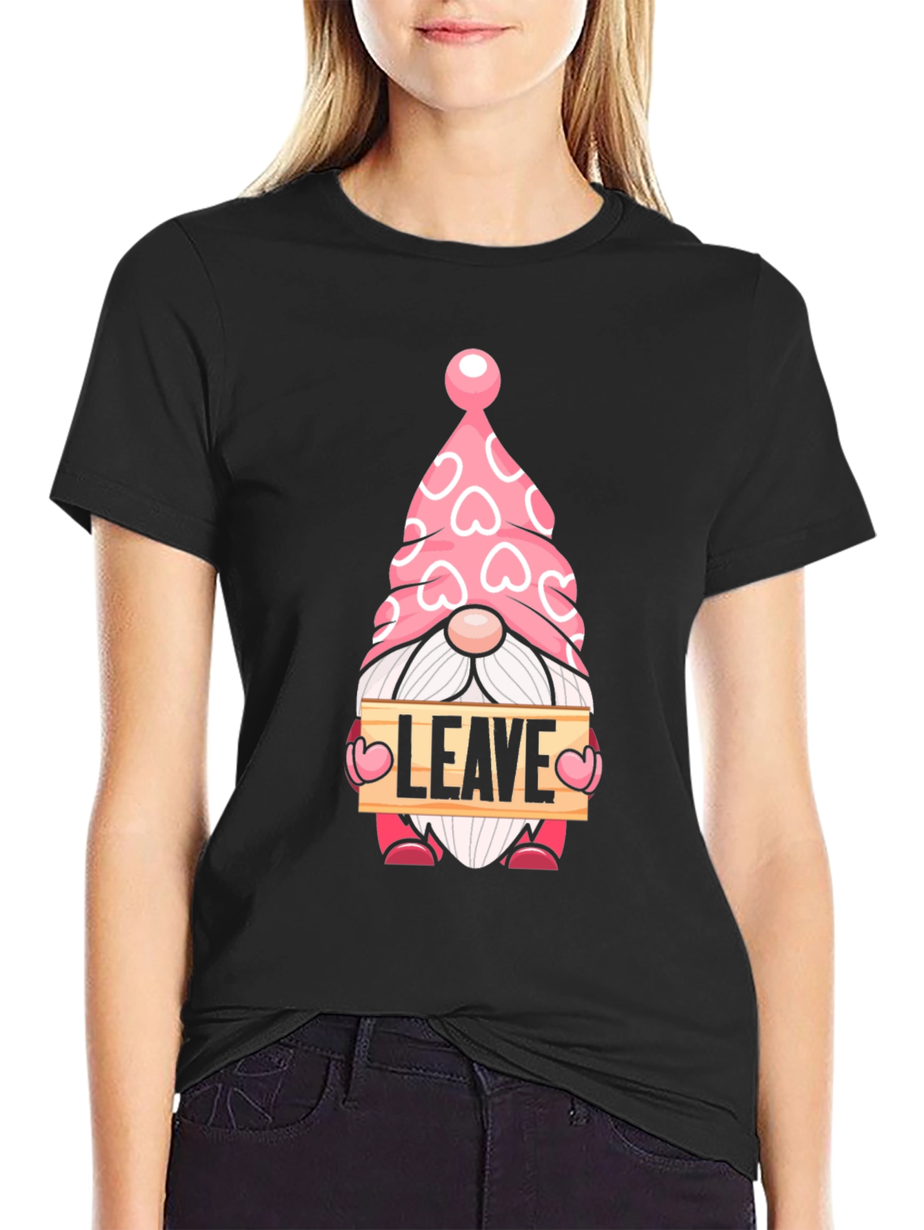 Valentines Day Gnome Leave T-Shirt