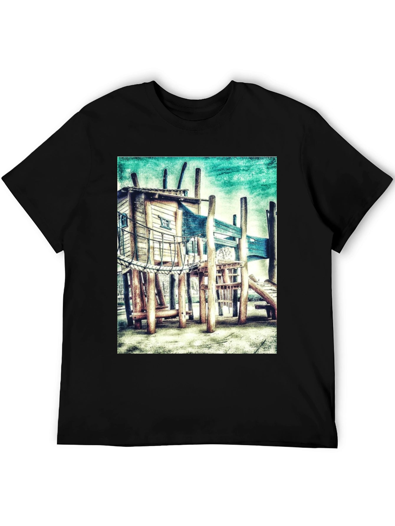 Playground Graphic Tee - Funky Kids Play Area Design