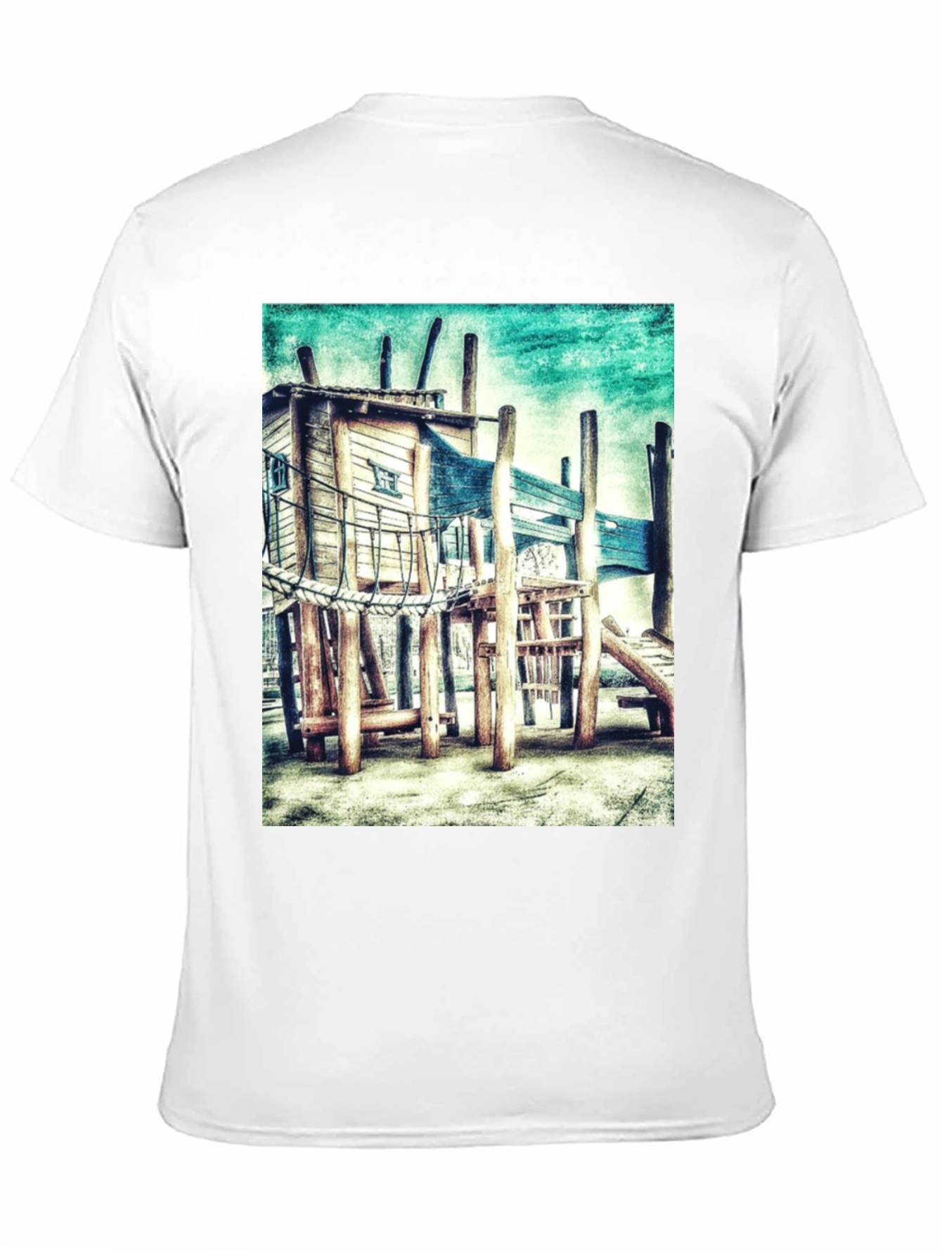 Playground Graphic Tee - Funky Kids Play Area Design
