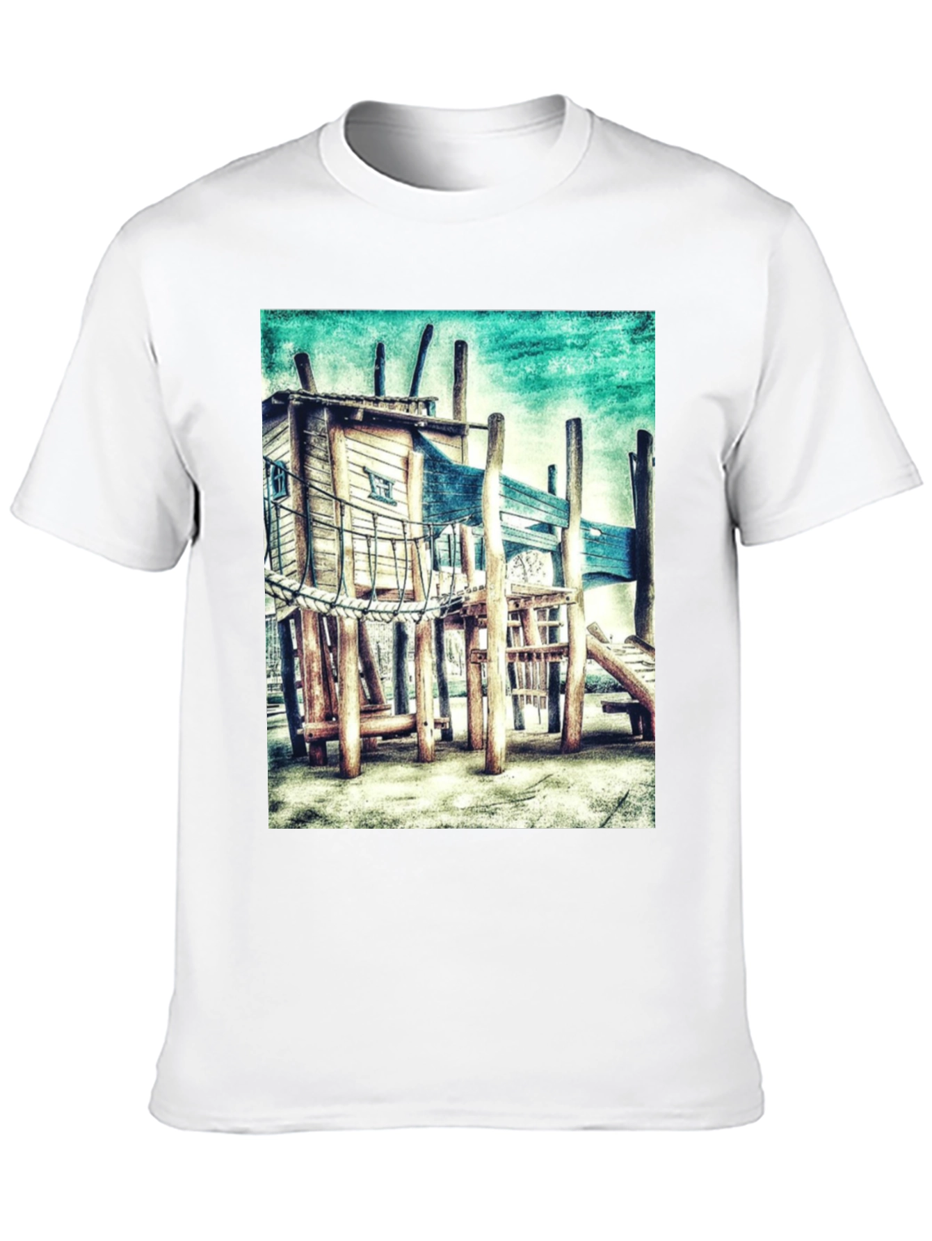 Playground Graphic Tee - Funky Kids Play Area Design