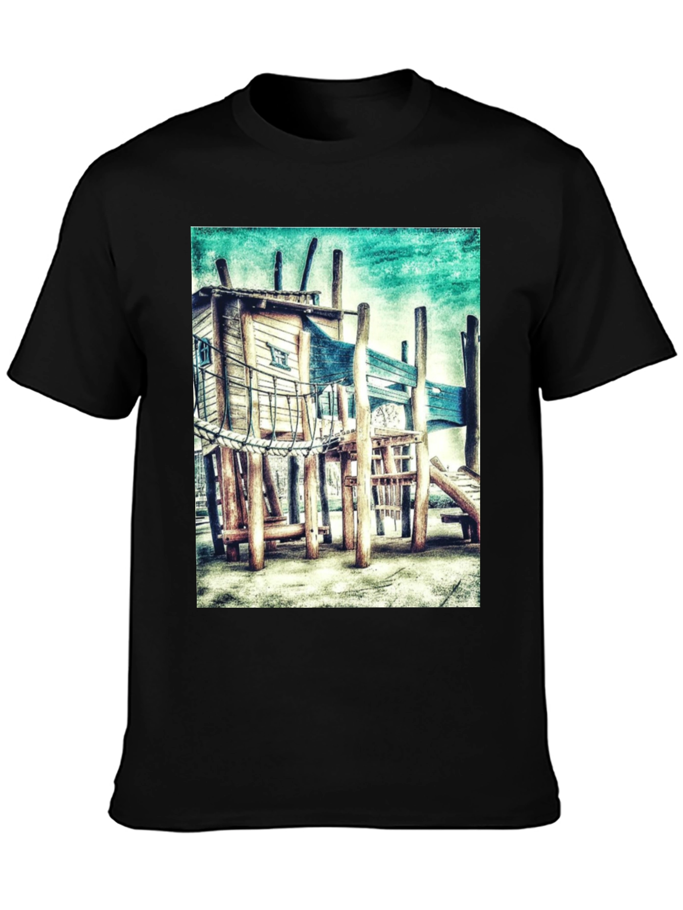 Playground Graphic Tee - Funky Kids Play Area Design