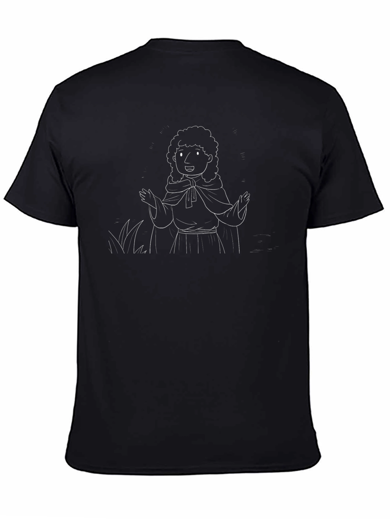 Cartoon Character Black T-Shirt