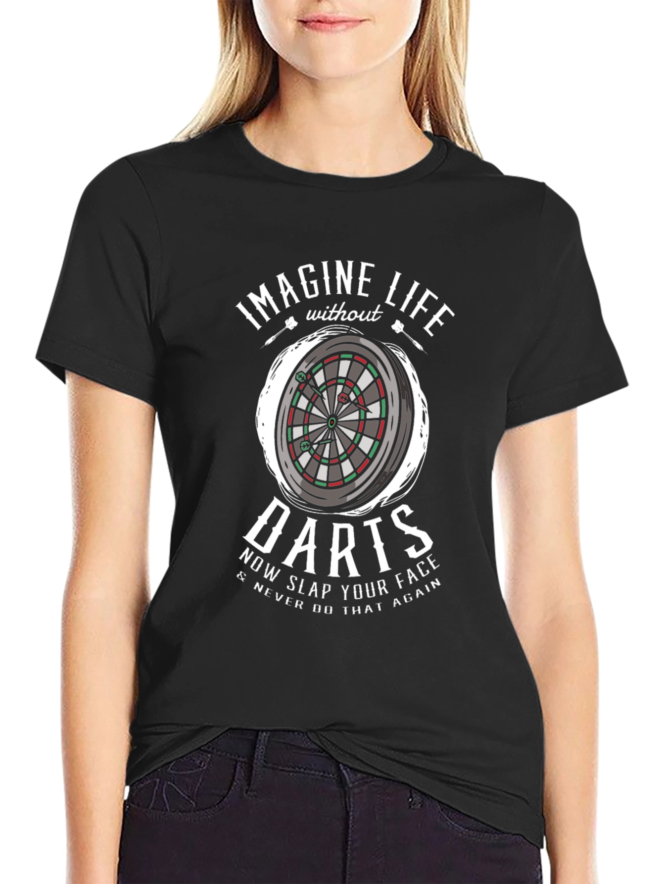 Darts Graphic Tee - Imagine Life Without Darts T-Shirt