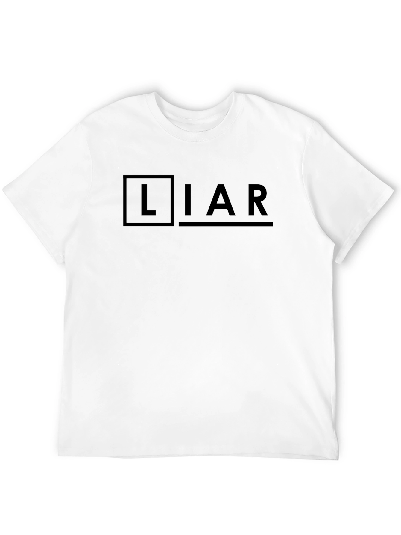 Liar Graphic Novelty Black T-Shirt