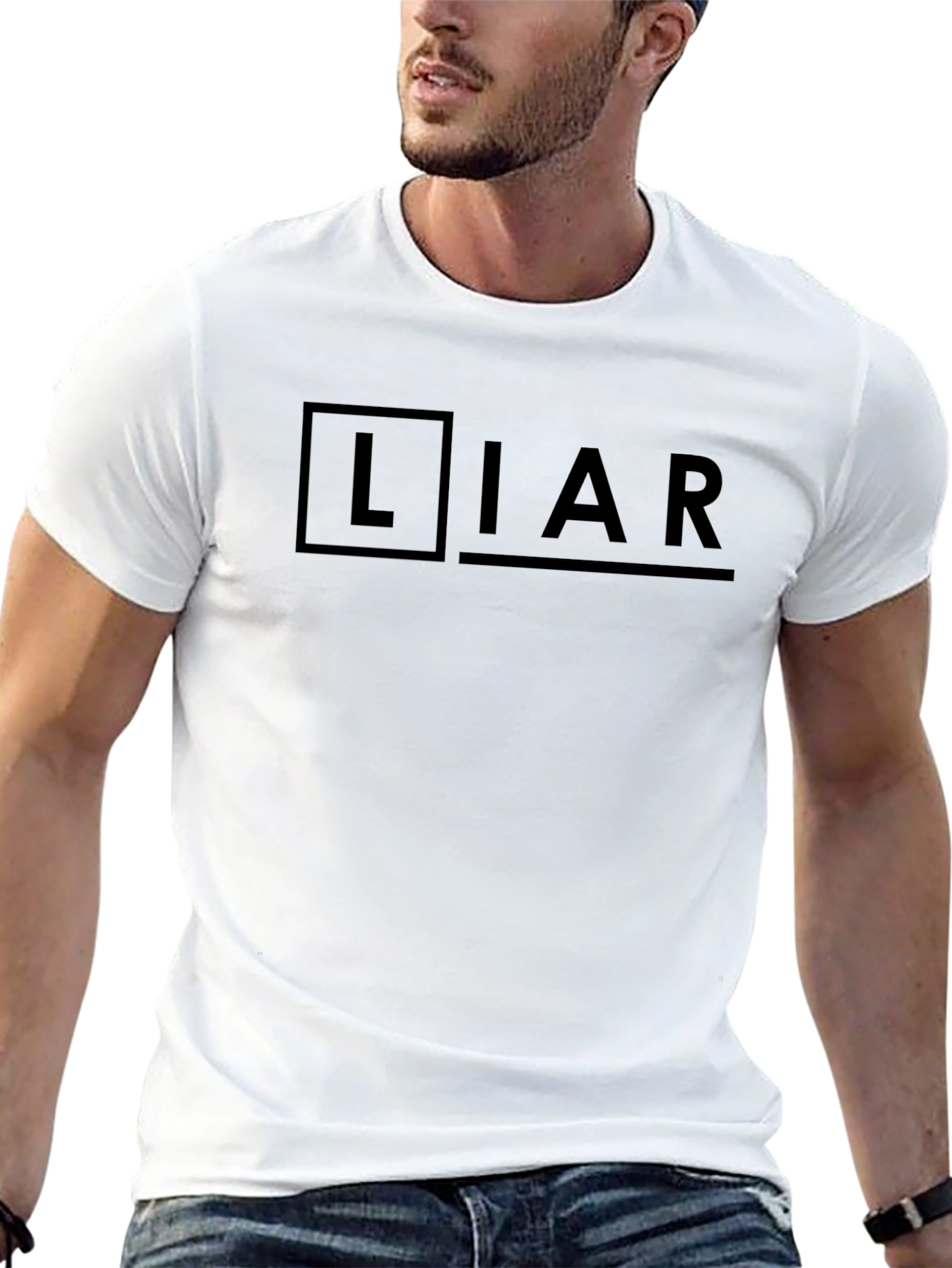 Liar Graphic Novelty Black T-Shirt