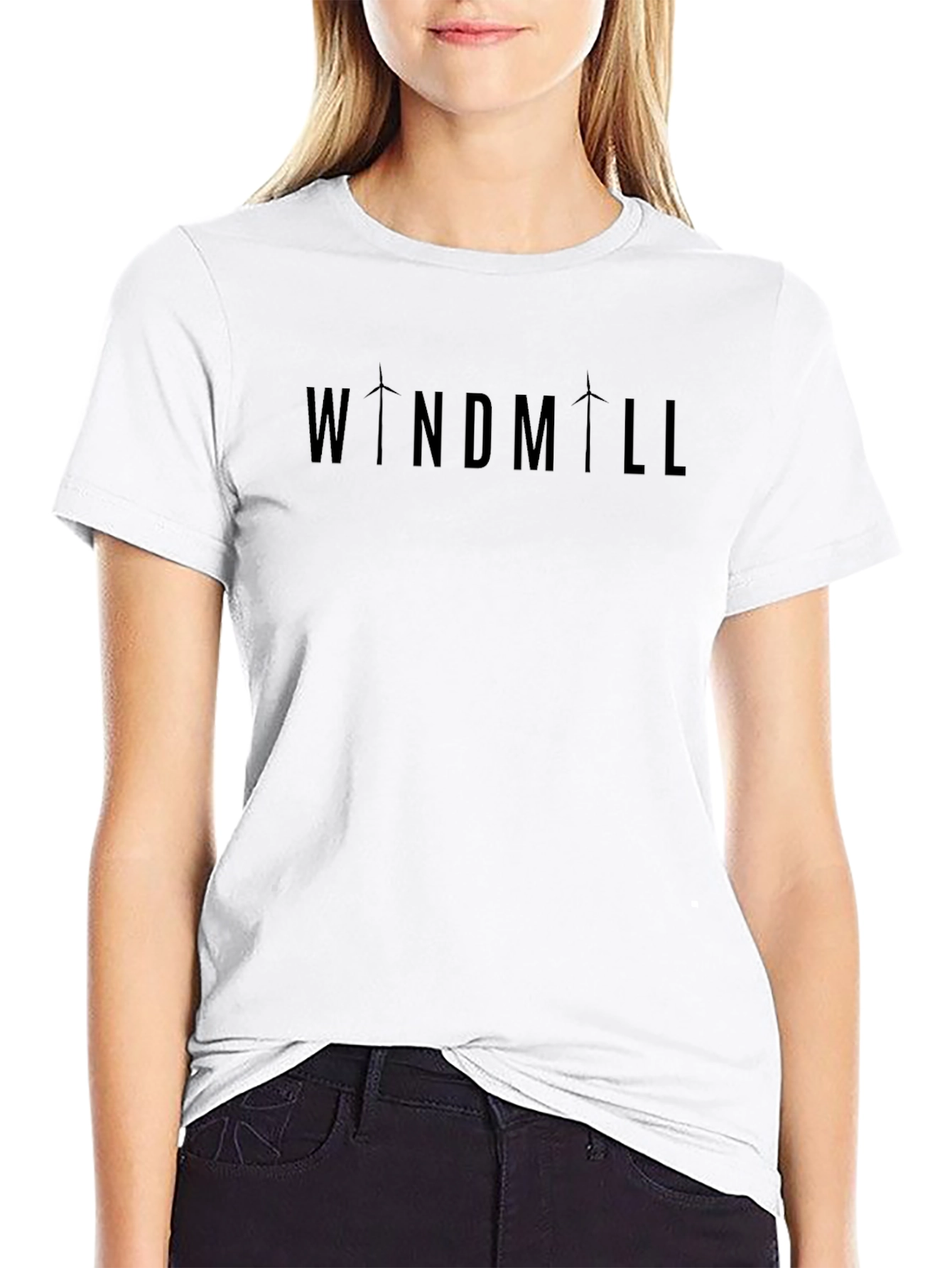 Windmill Graphic T-Shirt - Eco-Friendly Style
