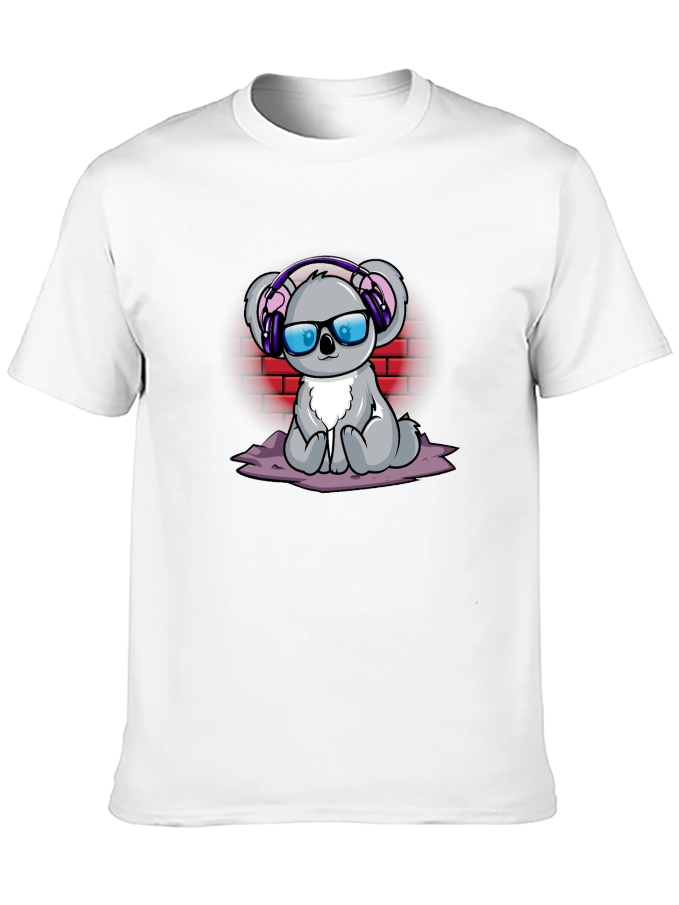 Cool Koala Graphic Tee - Headphones & Shades!