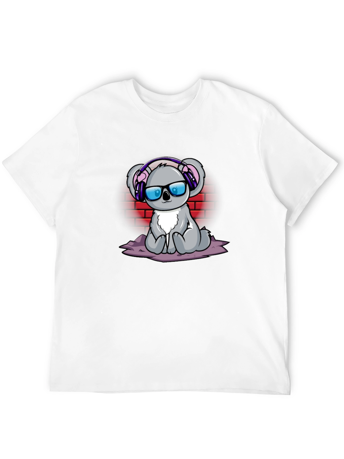 Cool Koala Graphic Tee - Headphones & Shades!