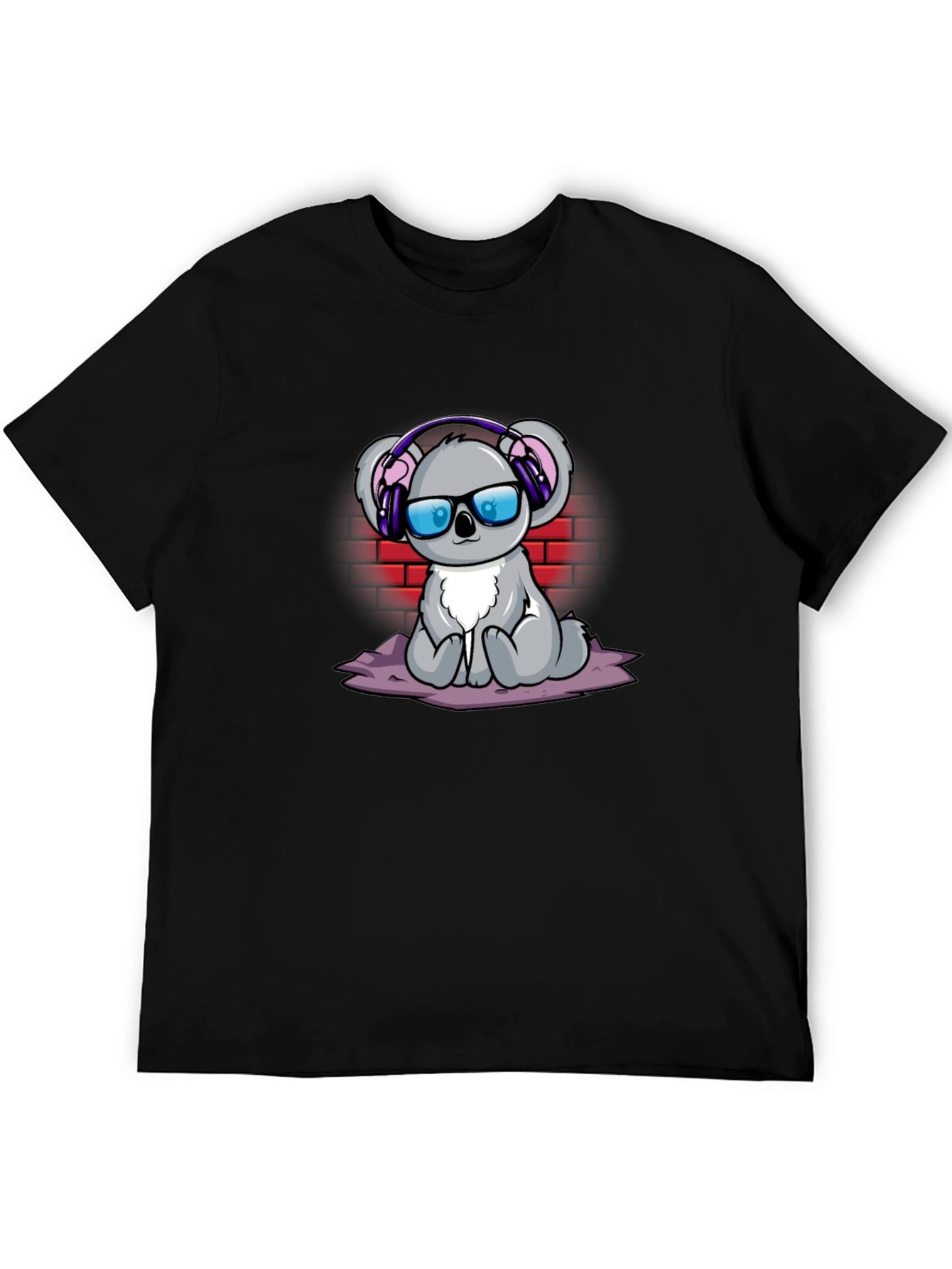 Cool Koala Graphic Tee - Headphones & Shades!