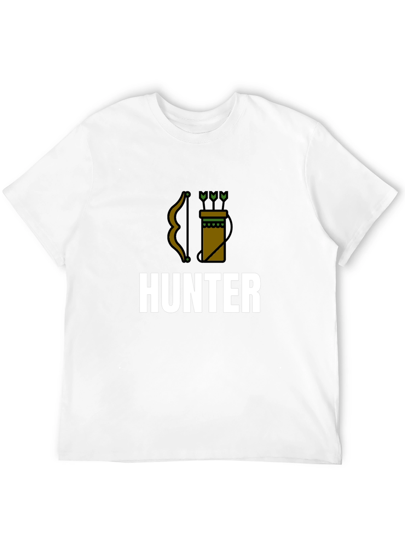 Hunter Graphic Tee - Archery Bow Arrow Design T-Shirt