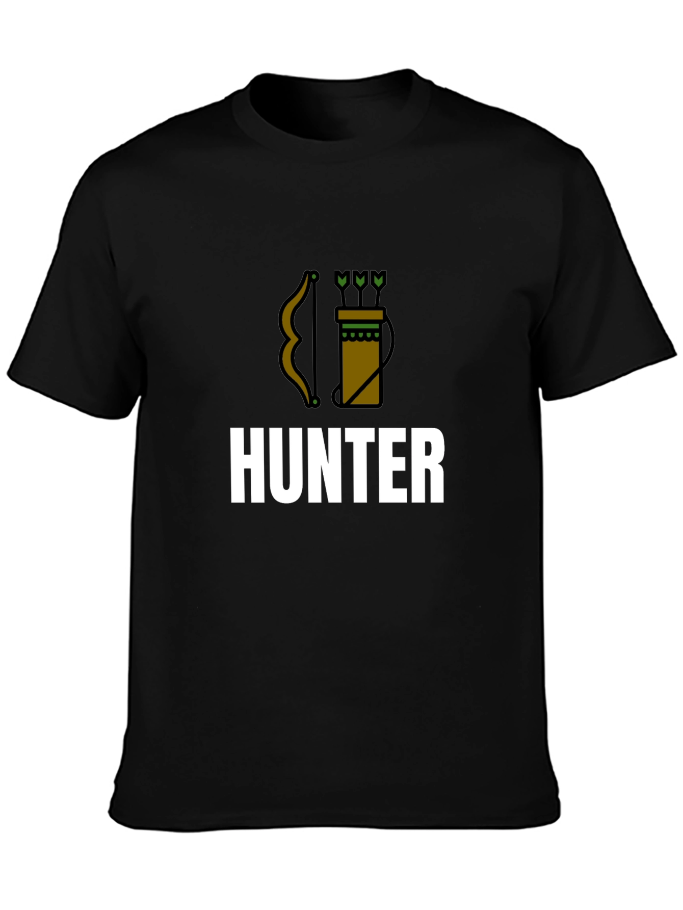 Hunter Graphic Tee - Archery Bow Arrow Design T-Shirt