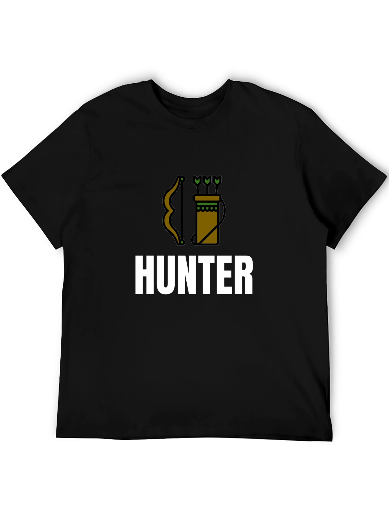 Hunter Graphic Tee - Archery Bow Arrow Design T-Shirt