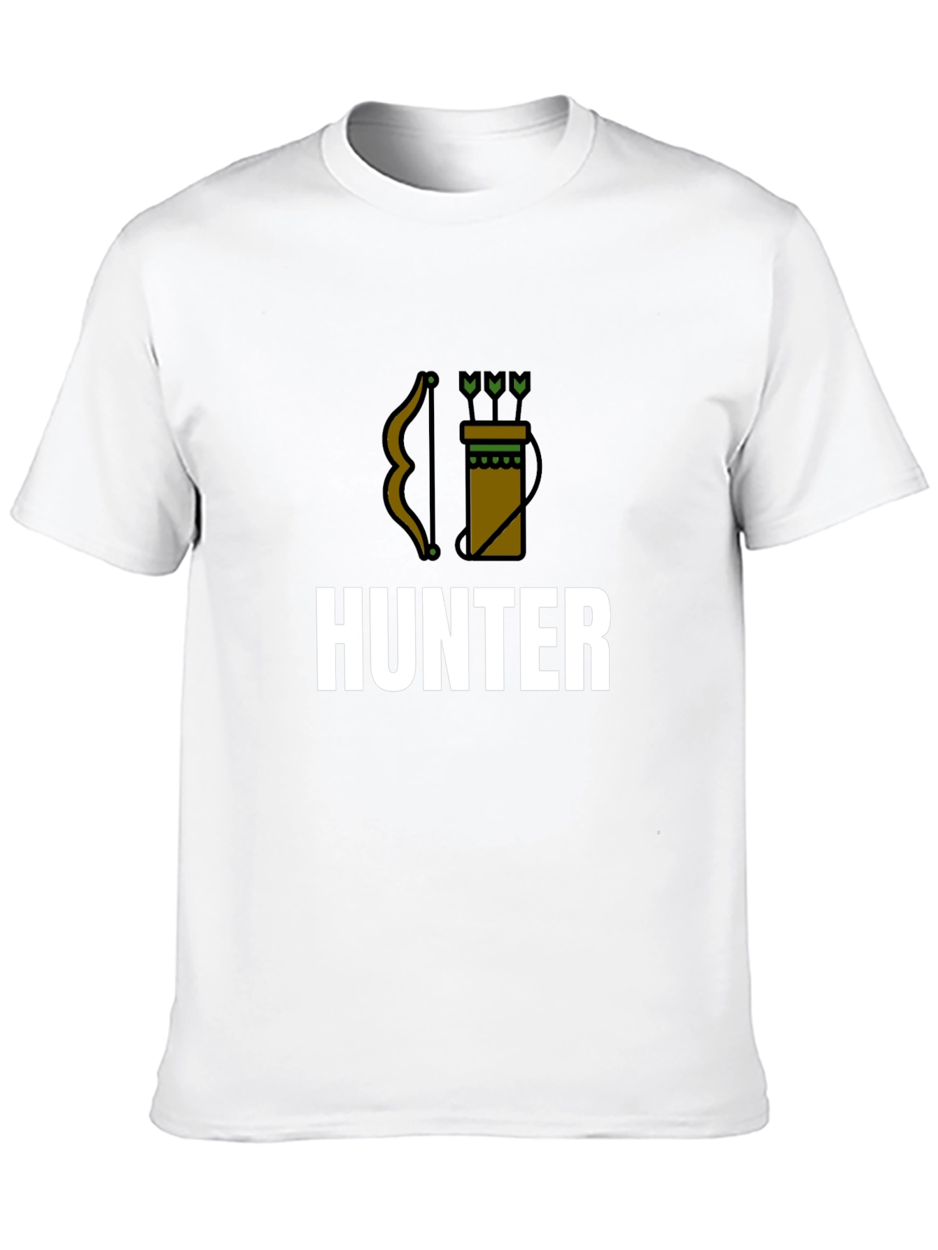 Hunter Graphic Tee - Archery Bow Arrow Design T-Shirt