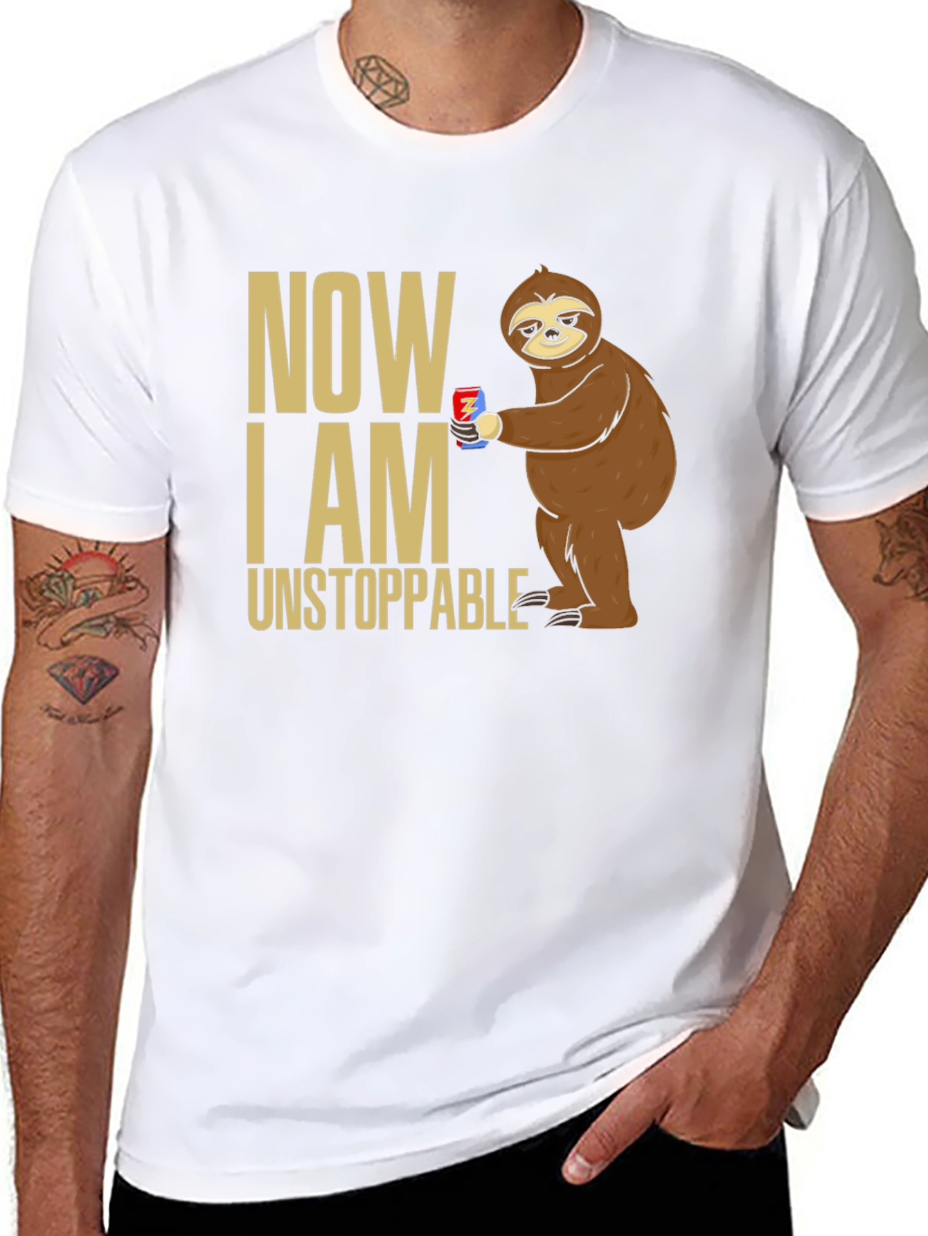 Now I Am Unstoppable Sloth T-Shirt