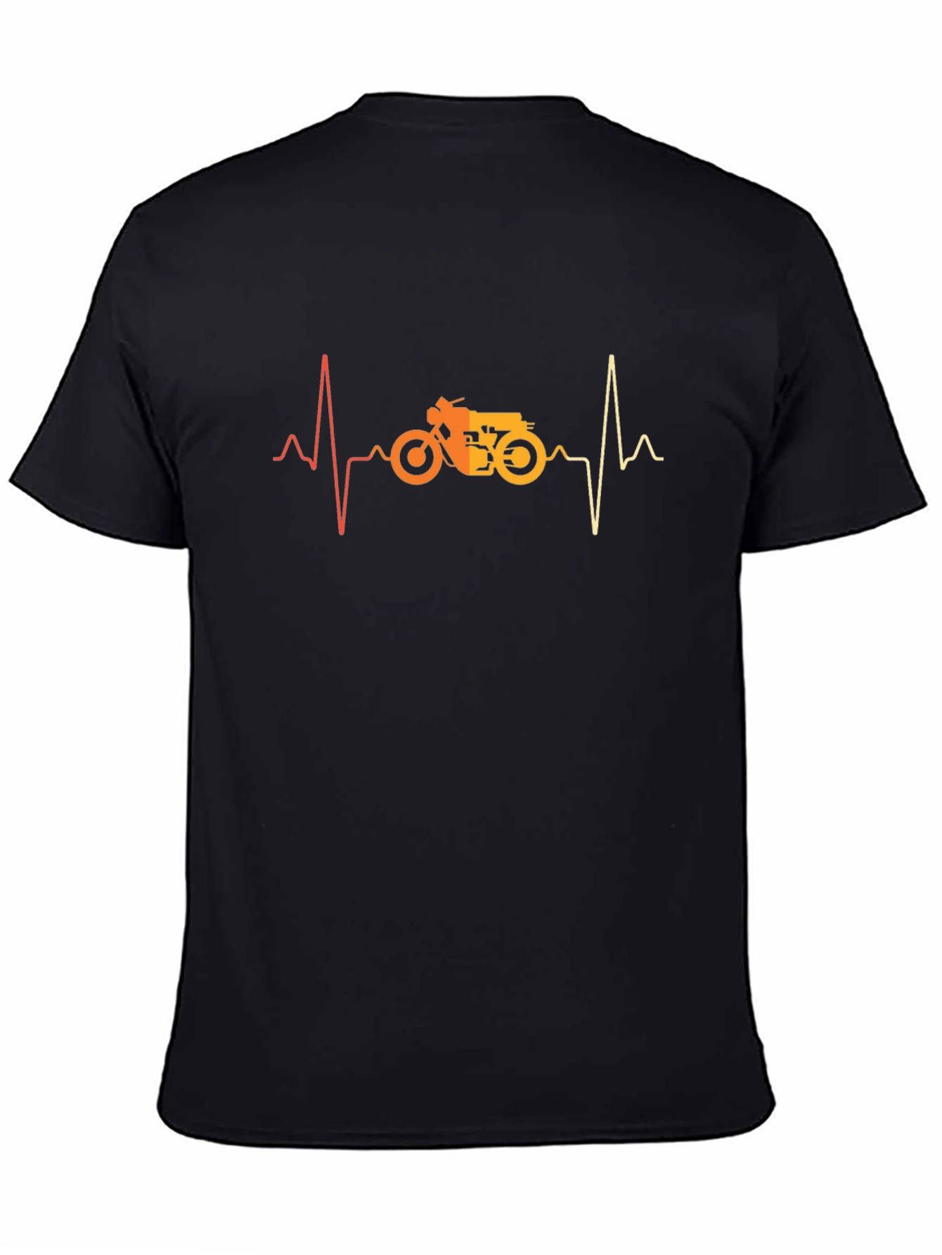 Motorcycle Heartbeat Graphic T-Shirt