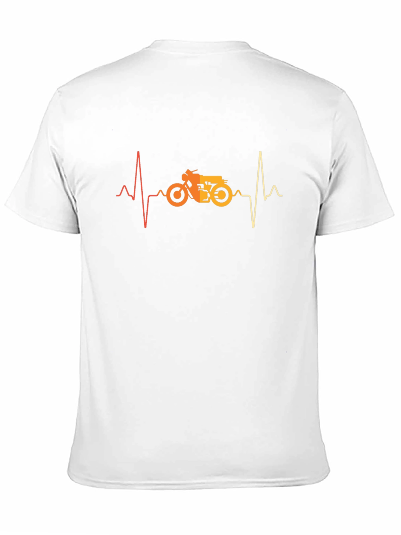 Motorcycle Heartbeat Graphic T-Shirt