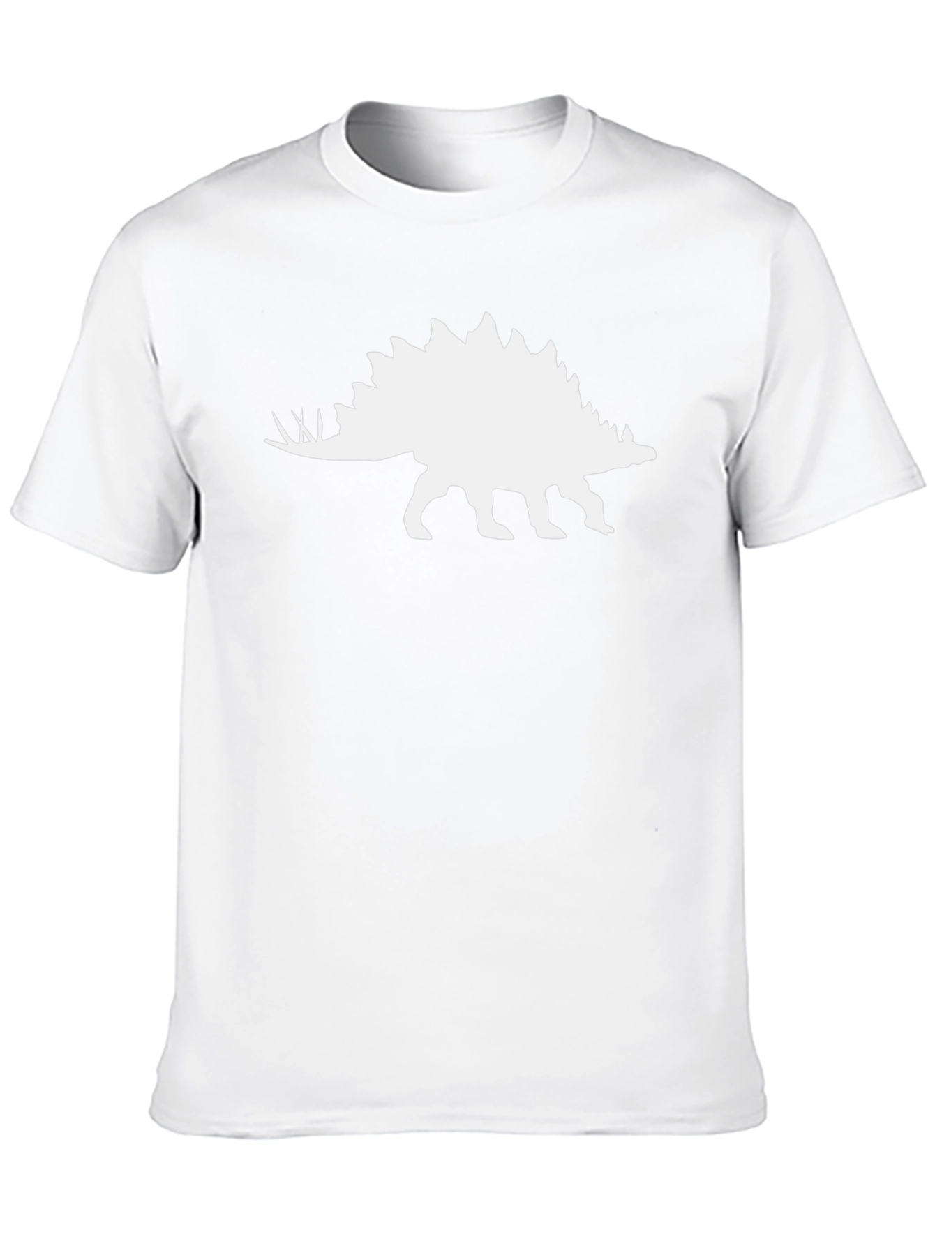 Dinosaur Stegosaurus Graphic Black T-Shirt