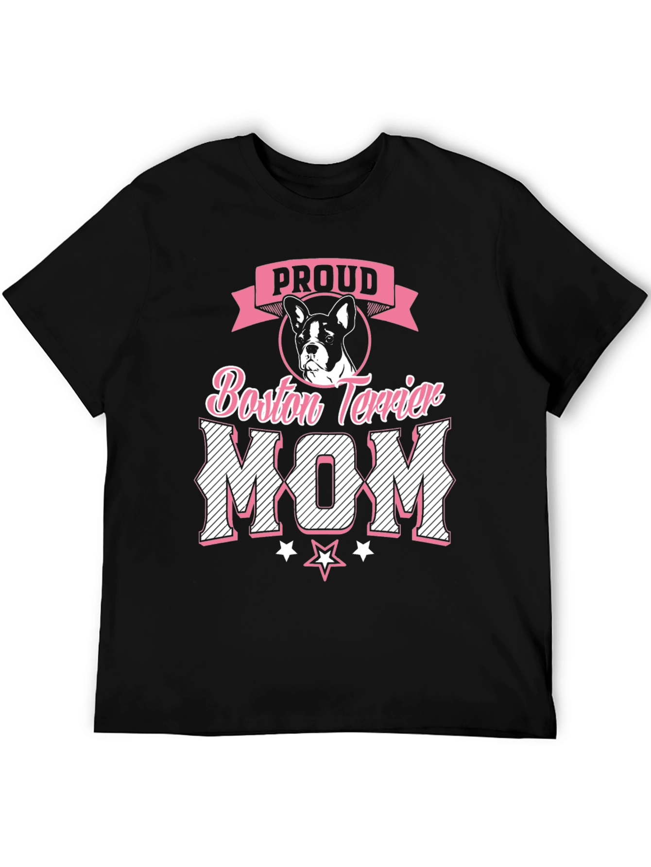 Proud Boston Terrier Mom Graphic T-Shirt