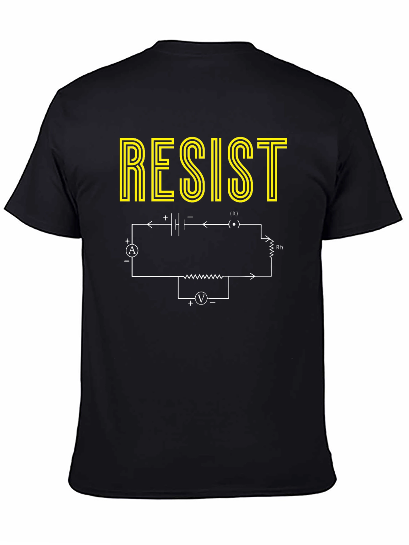 Resist T-Shirt - Electrical Circuit Design - Black