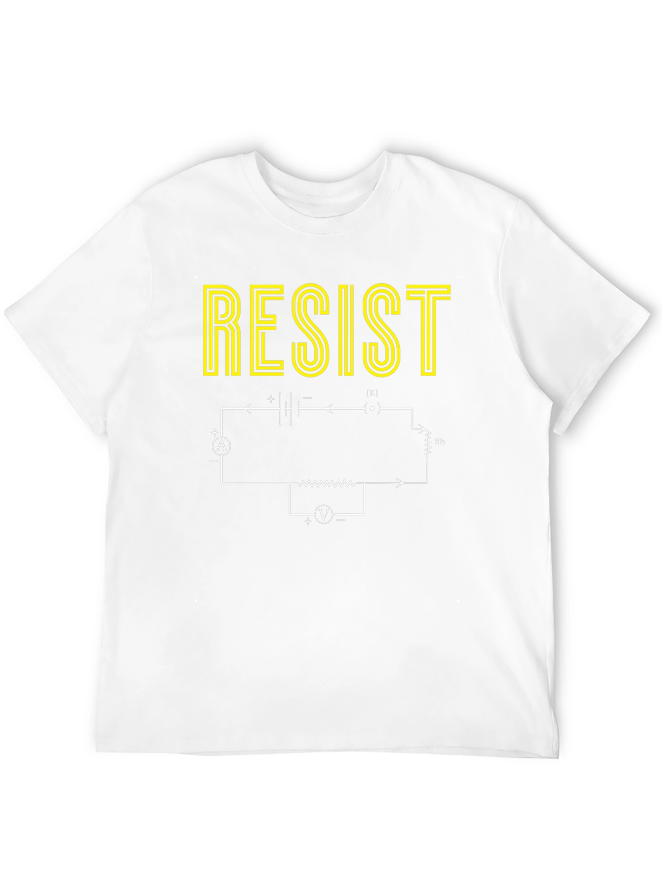 Resist T-Shirt - Electrical Circuit Design - Black