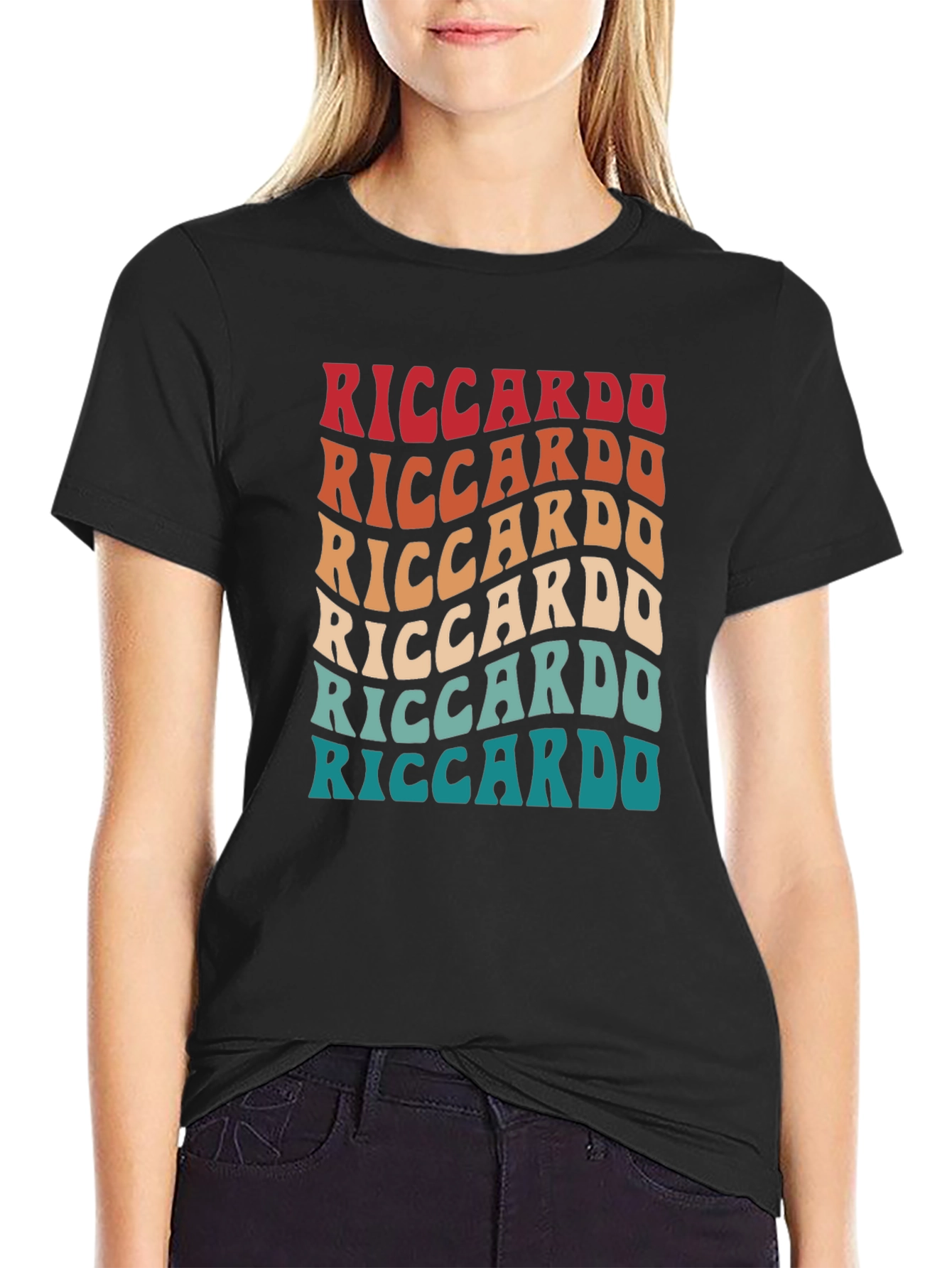 Riccardo Retro Wave T-Shirt - Cool Graphic Tee