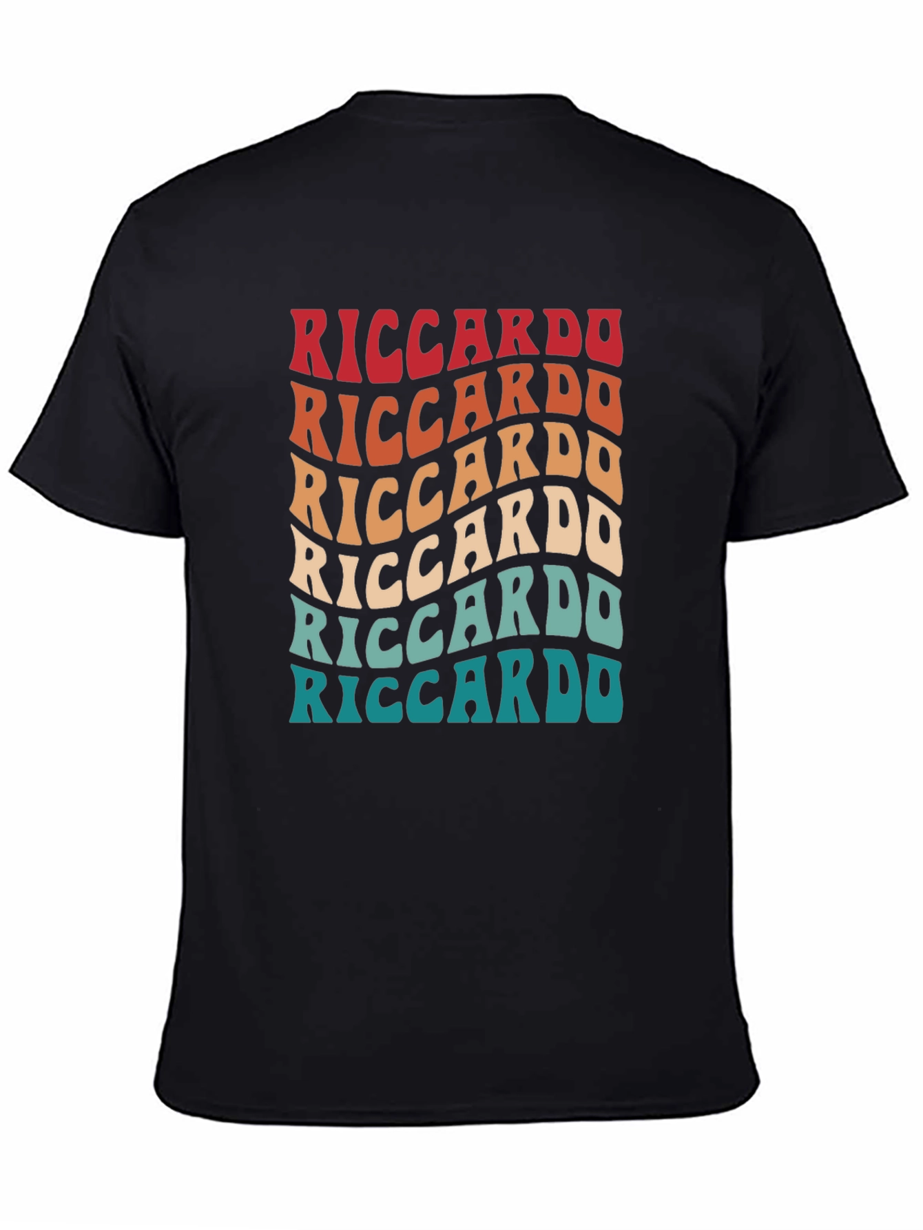 Riccardo Retro Wave T-Shirt - Cool Graphic Tee