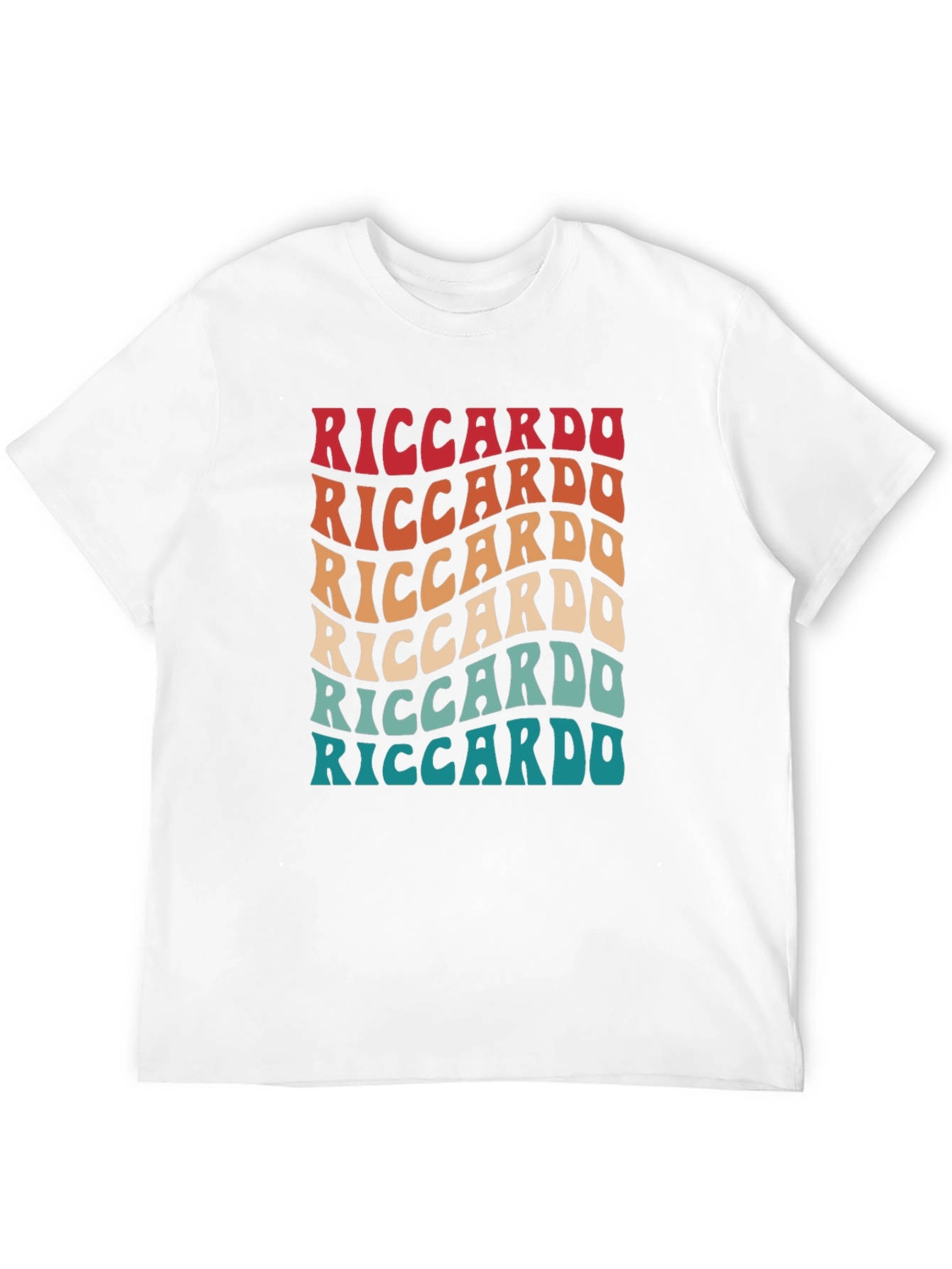 Riccardo Retro Wave T-Shirt - Cool Graphic Tee