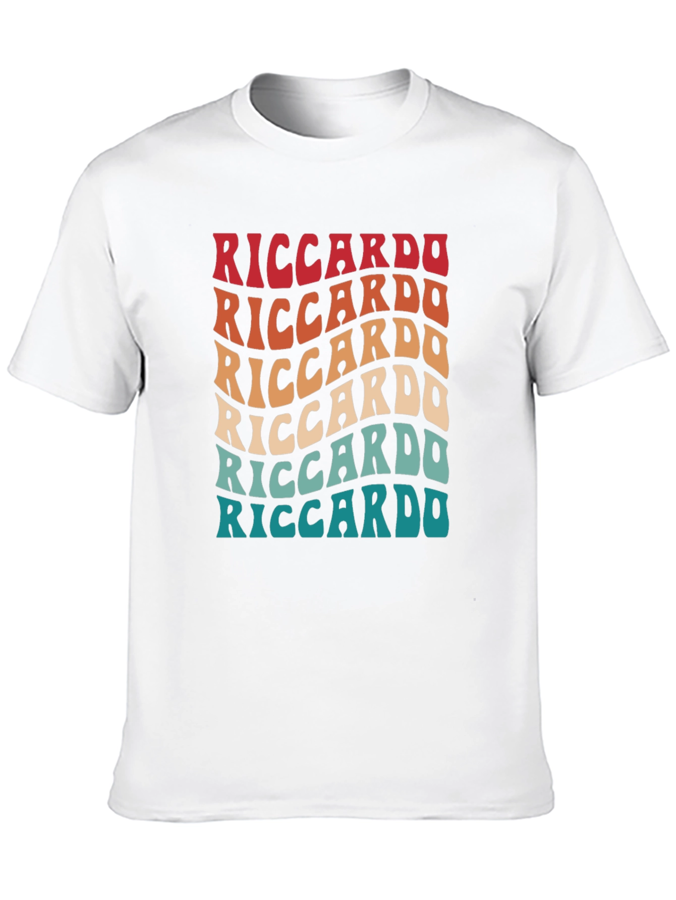 Riccardo Retro Wave T-Shirt - Cool Graphic Tee