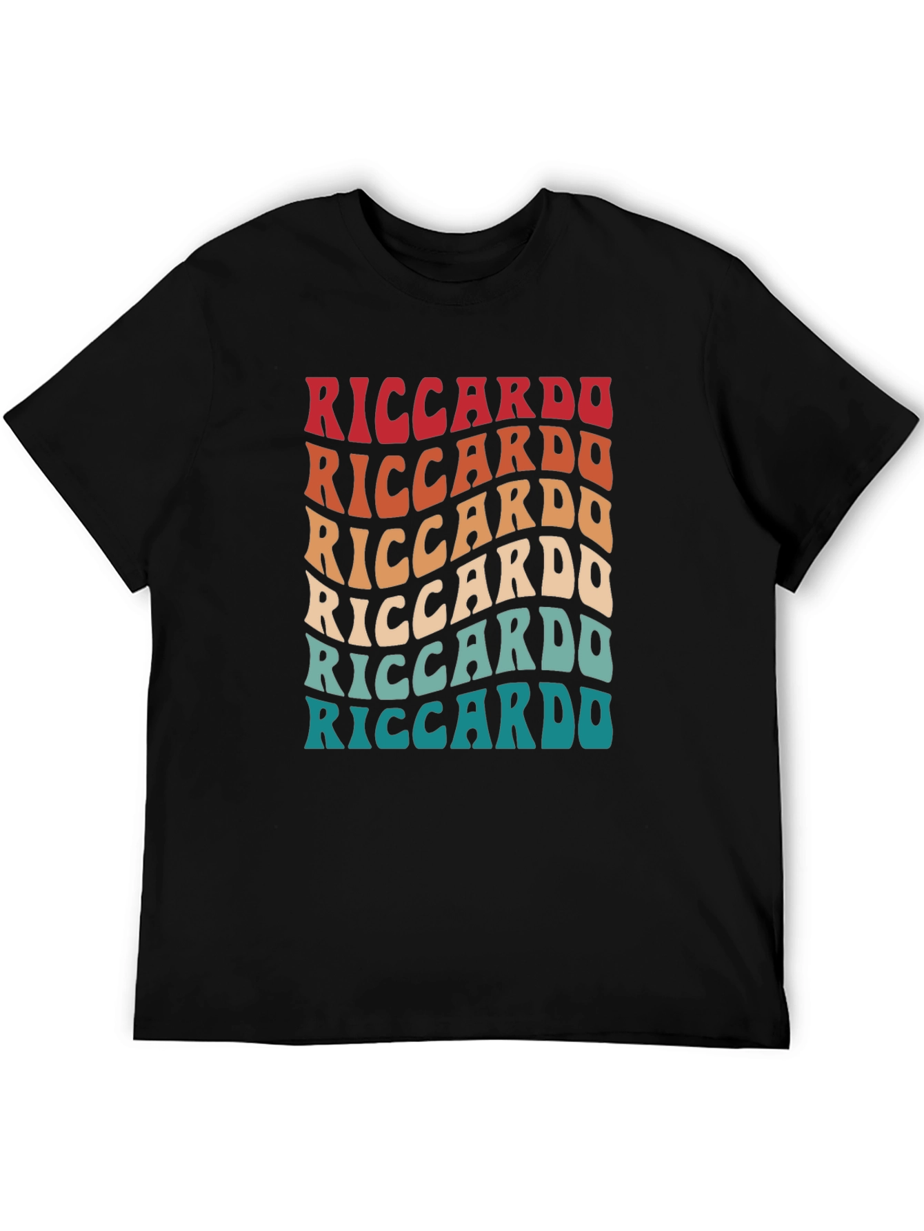 Riccardo Retro Wave T-Shirt - Cool Graphic Tee