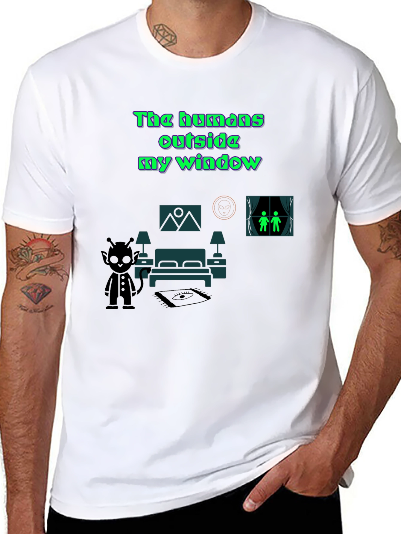 The Humans Outside My Window Graphic Tee