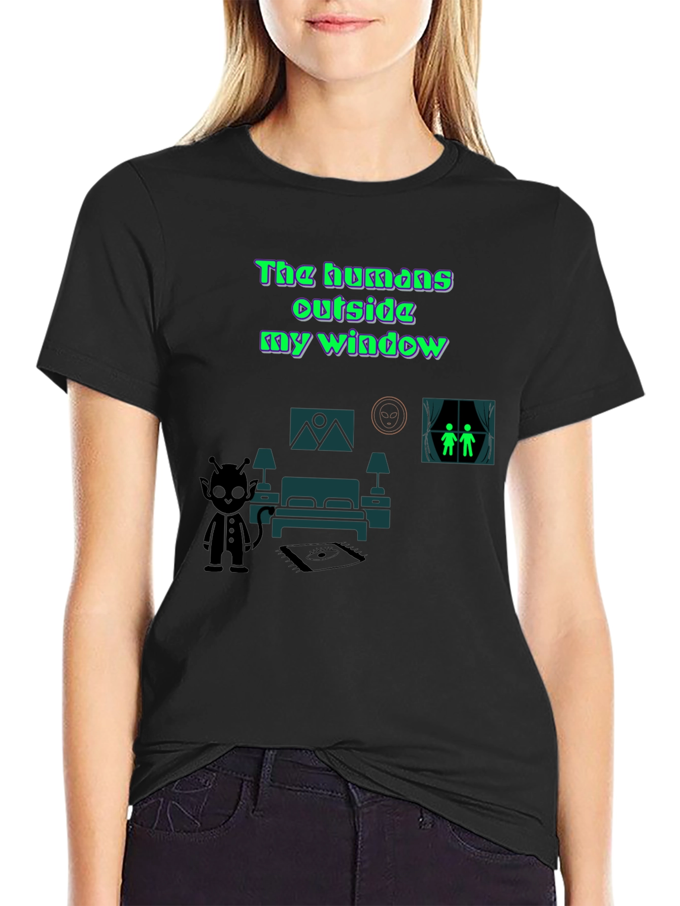 The Humans Outside My Window Graphic Tee