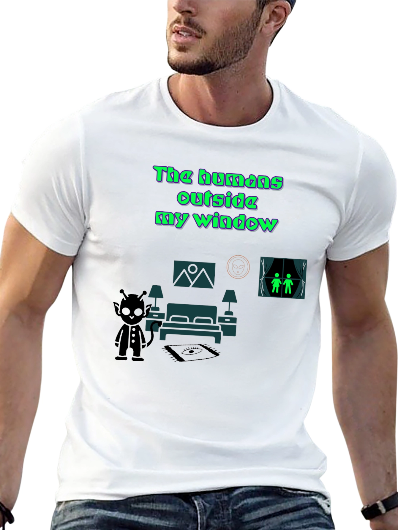 The Humans Outside My Window Graphic Tee