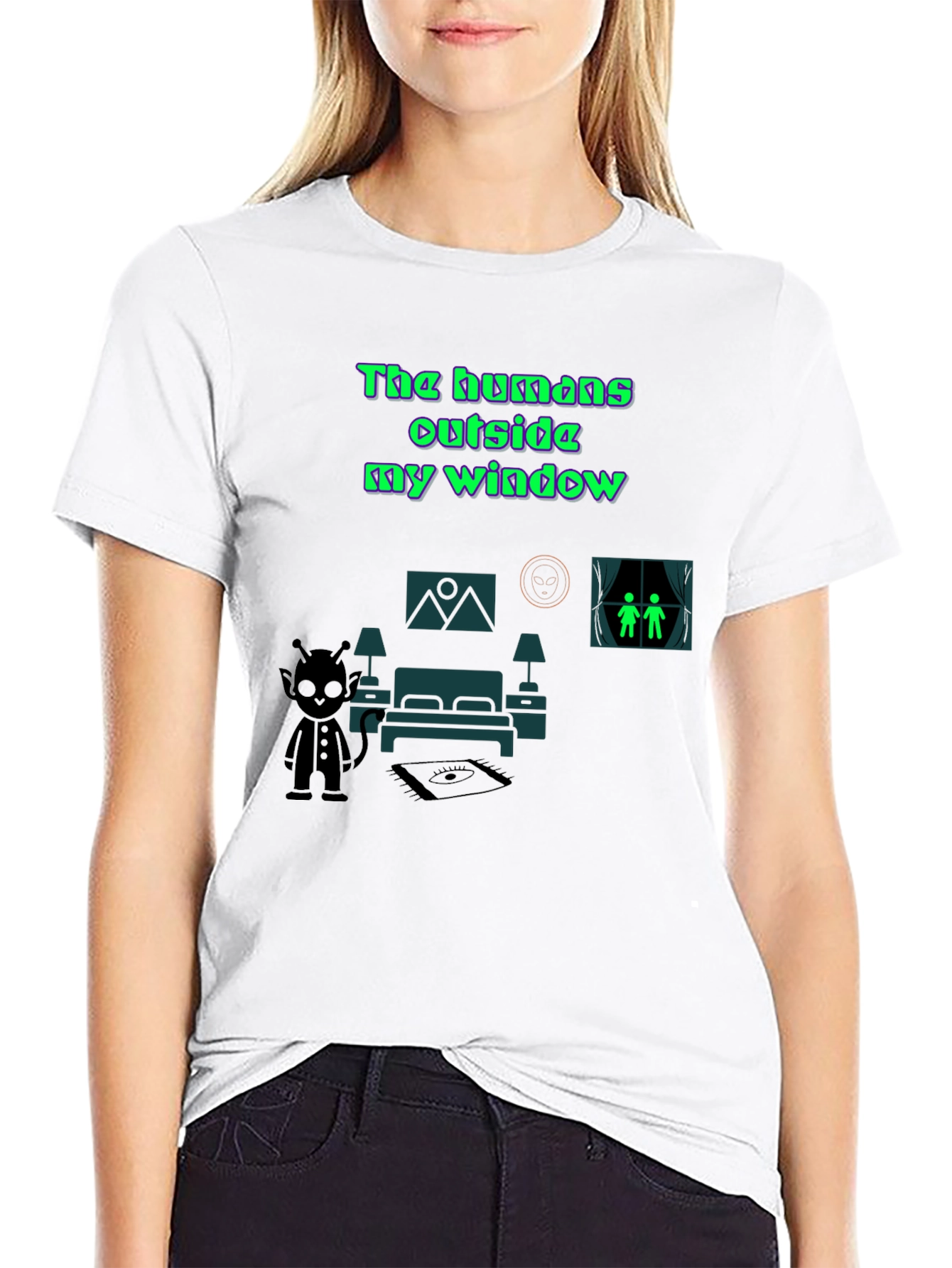 The Humans Outside My Window Graphic Tee