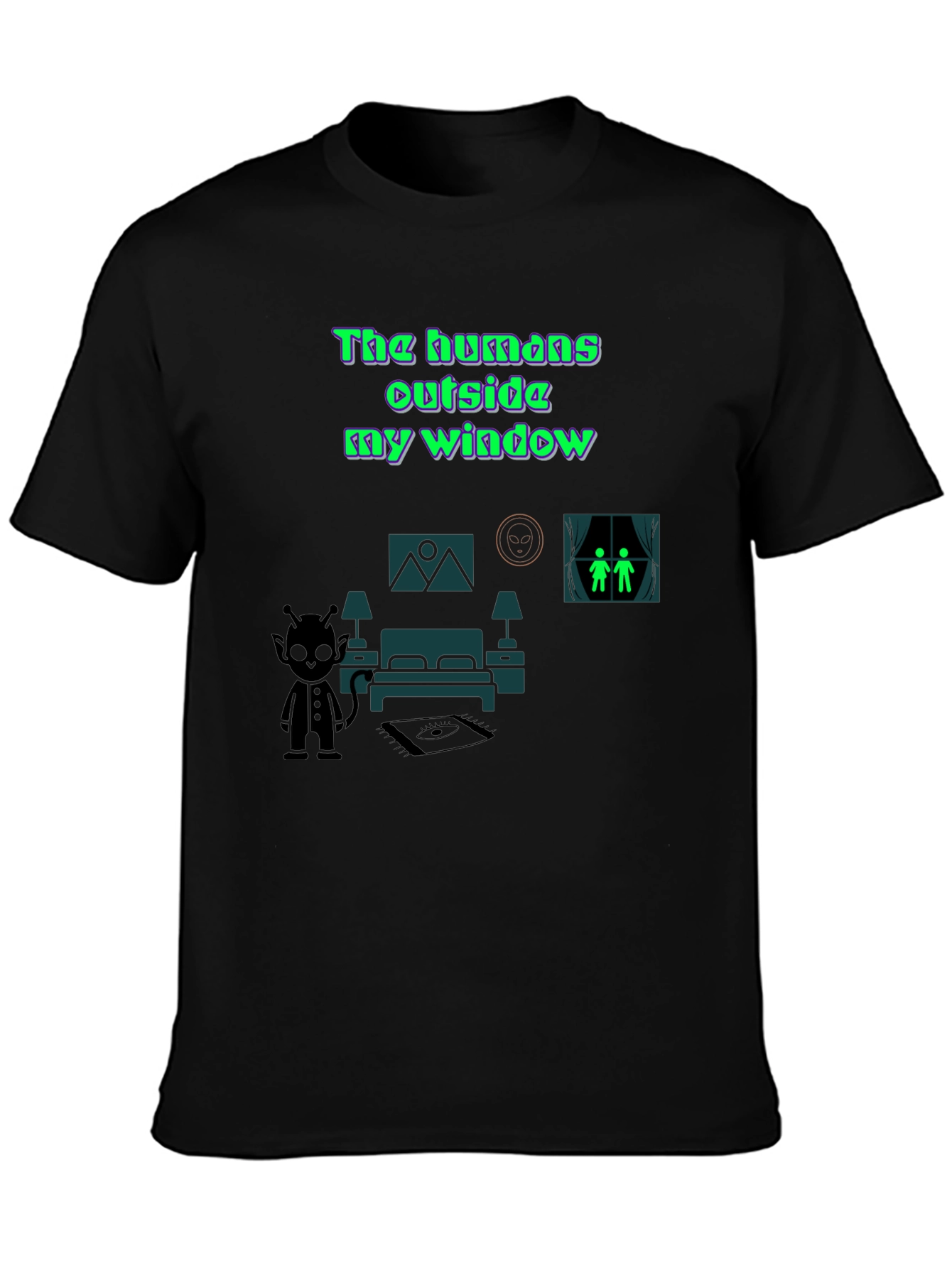 The Humans Outside My Window Graphic Tee