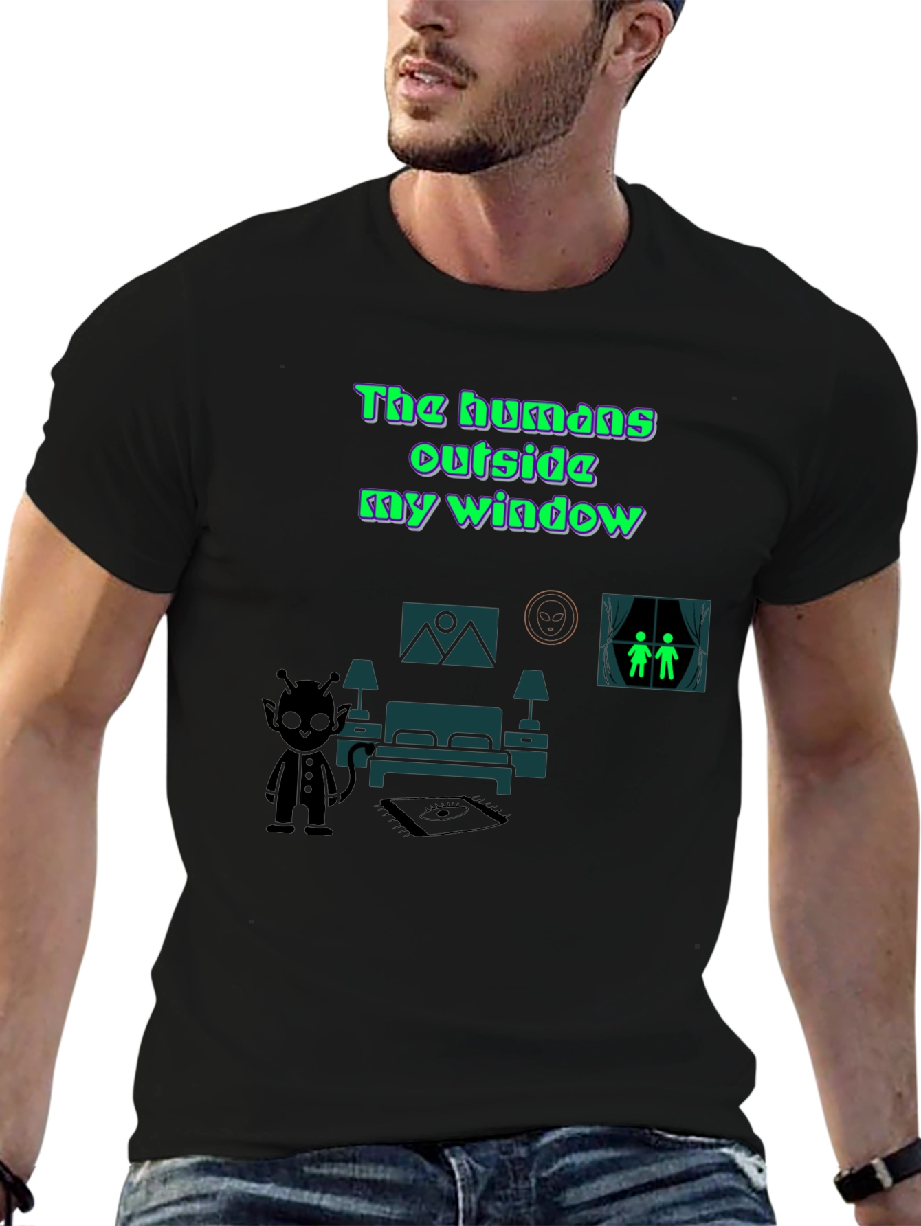 The Humans Outside My Window Graphic Tee